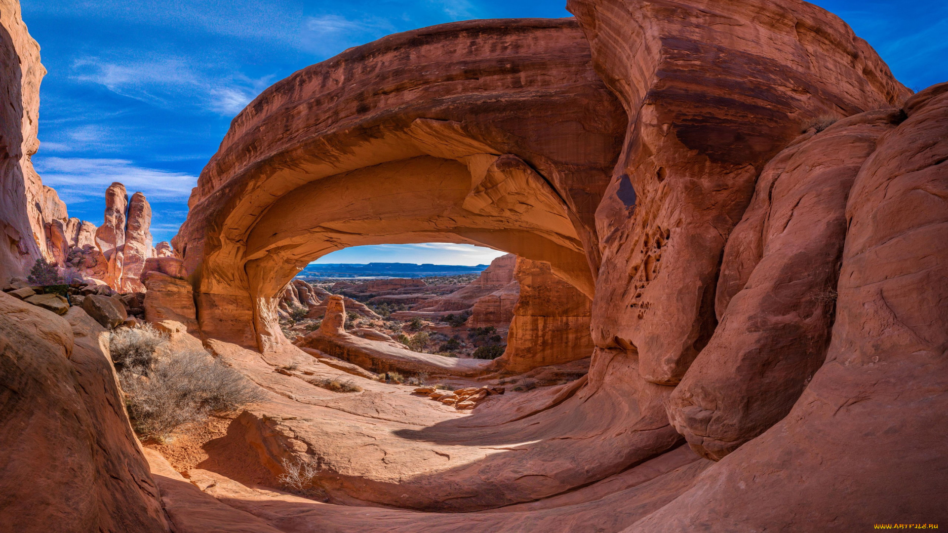 tower, arch, utah, природа, горы, tower, arch