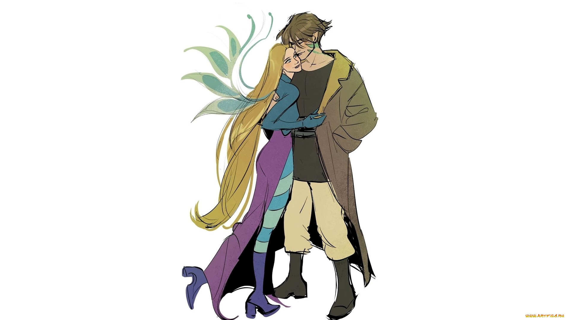 рисованное, кино, , мультфильмы, парень, девушка, любовь, фея, маг