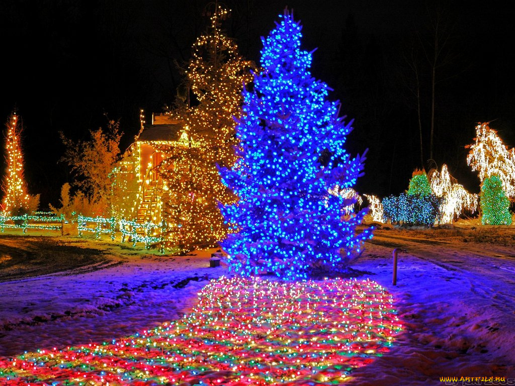 праздничные, новогодние, пейзажи