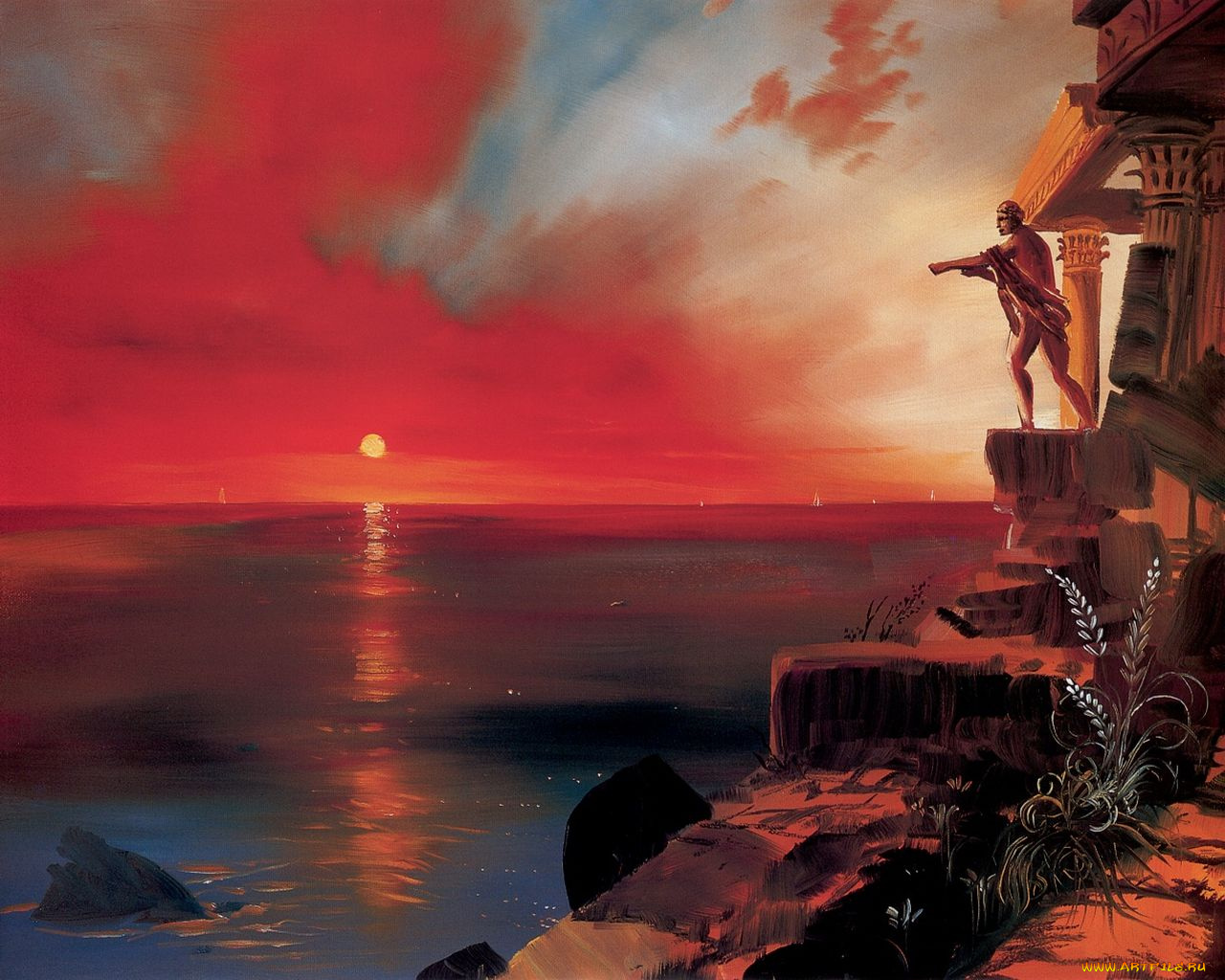 рисованные, природа