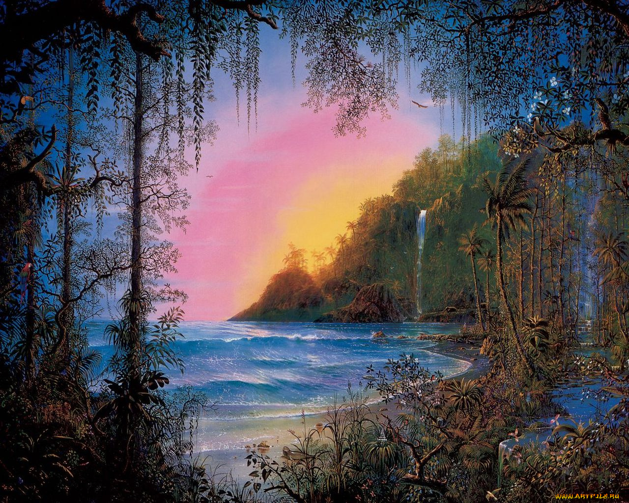 рисованные, природа