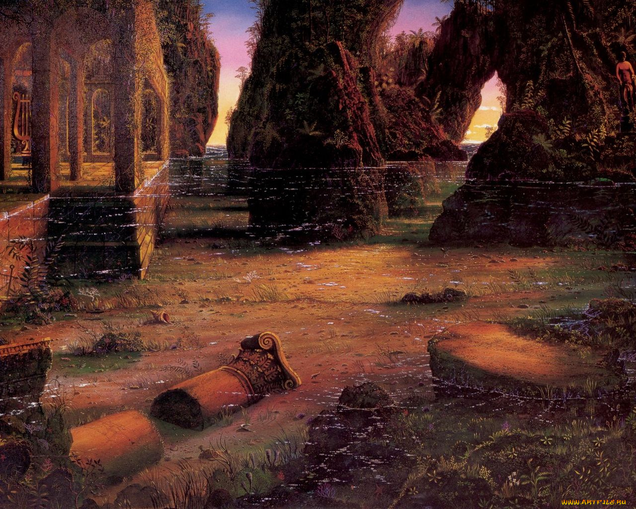 рисованные, природа