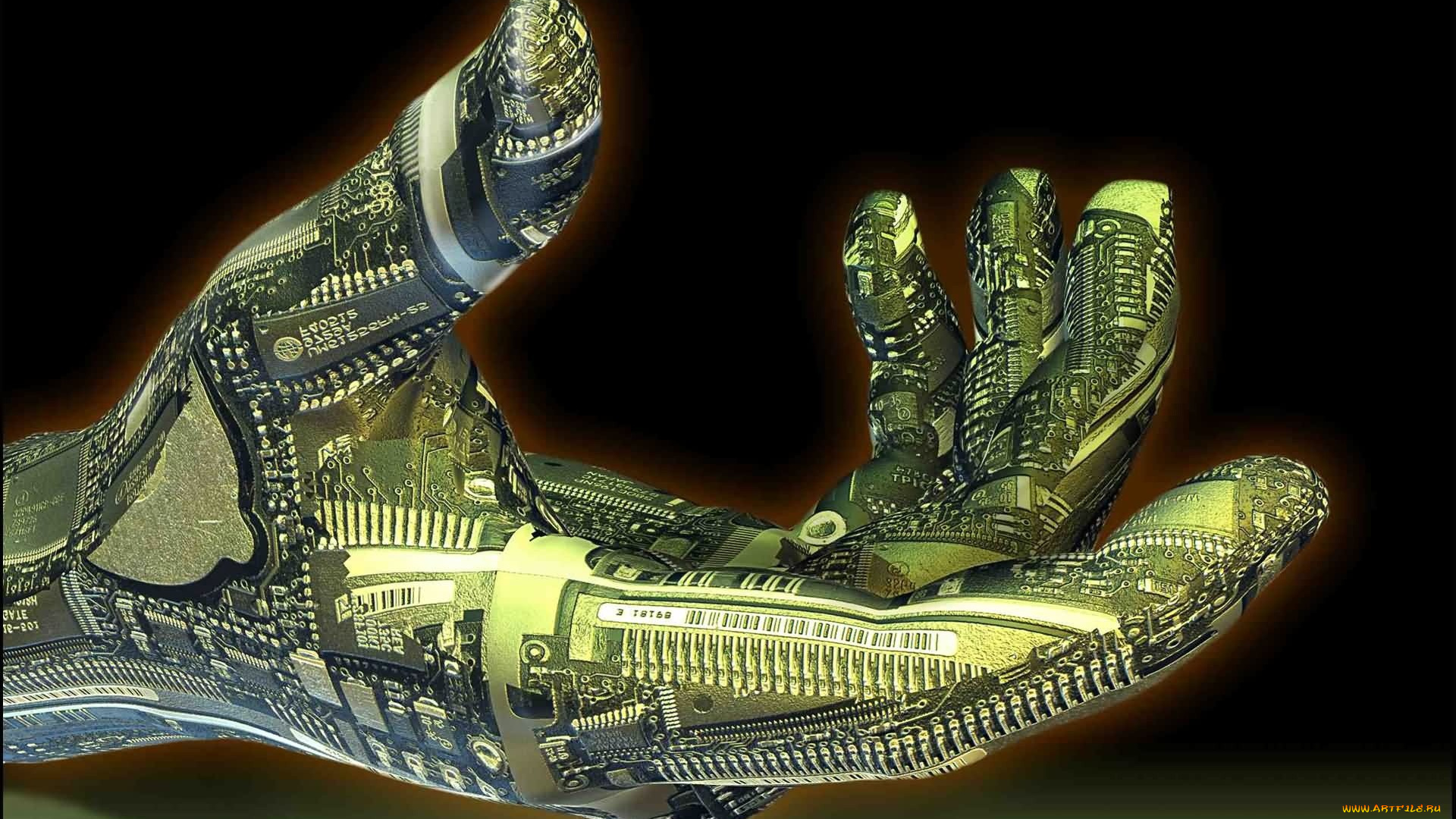 3д, графика, другое, рука