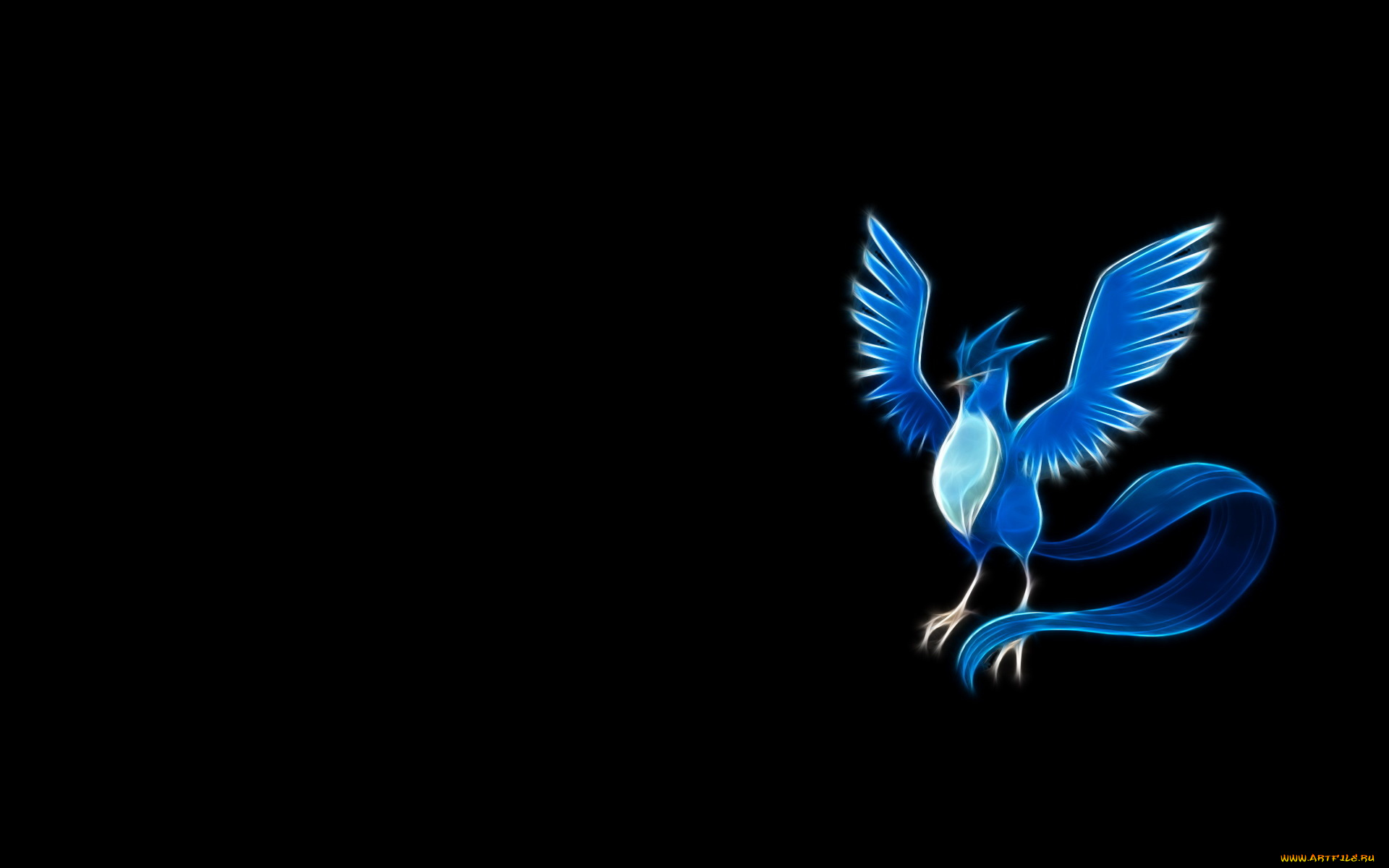 3д, графика, animals, животные, фрактал, птица