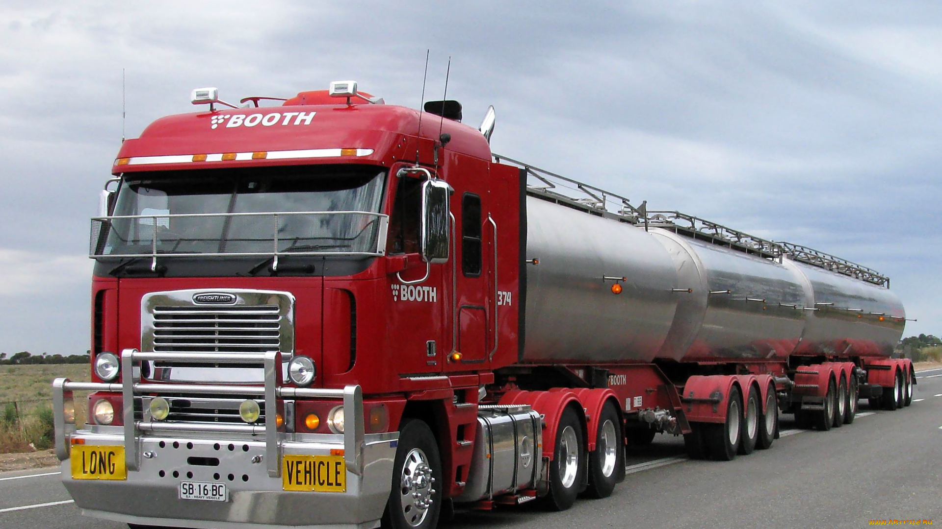 автомобили, freightliner, фрэд, автопоезд