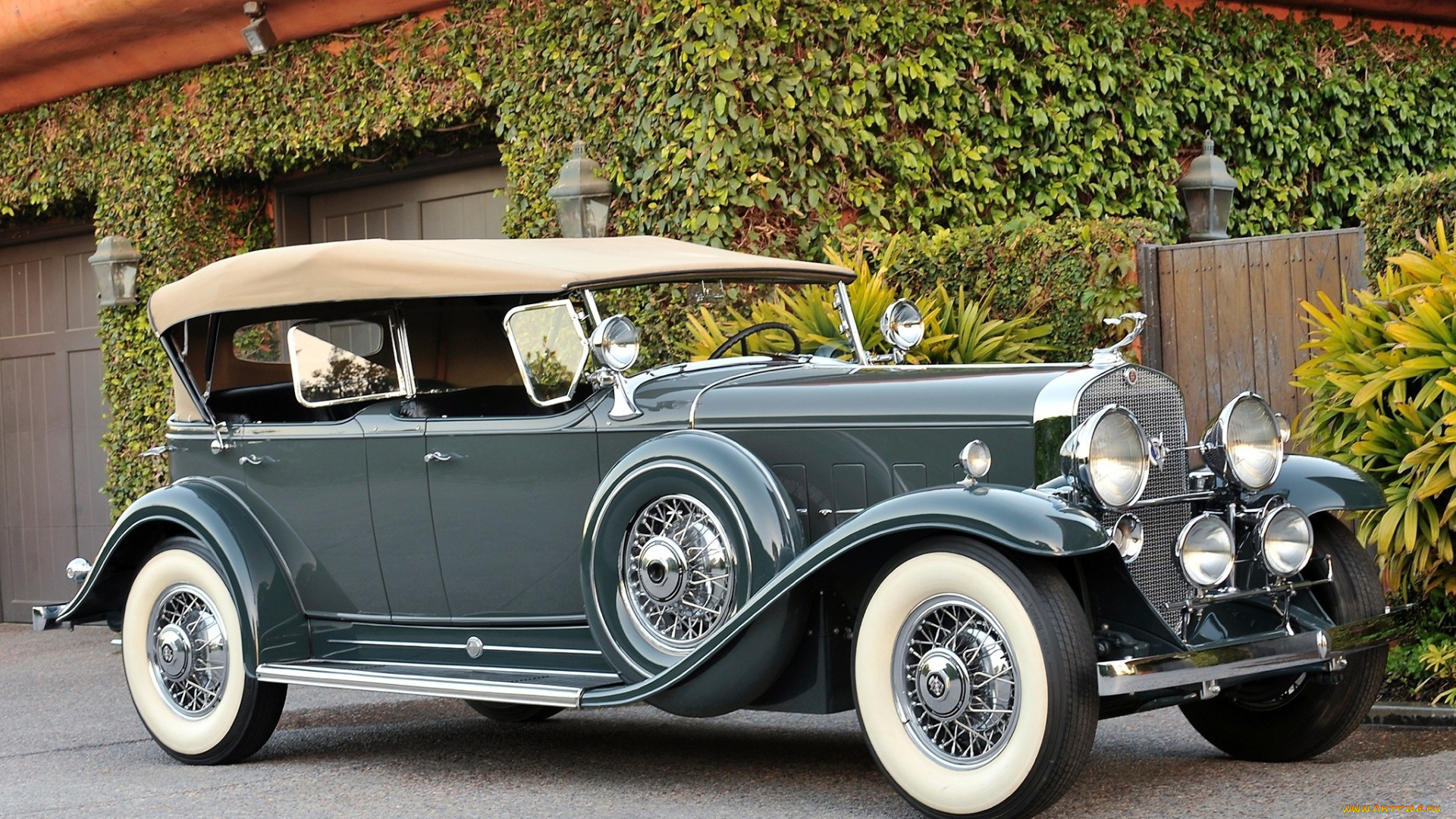 автомобили, классика, автомобиль, дом, дорога, растительность