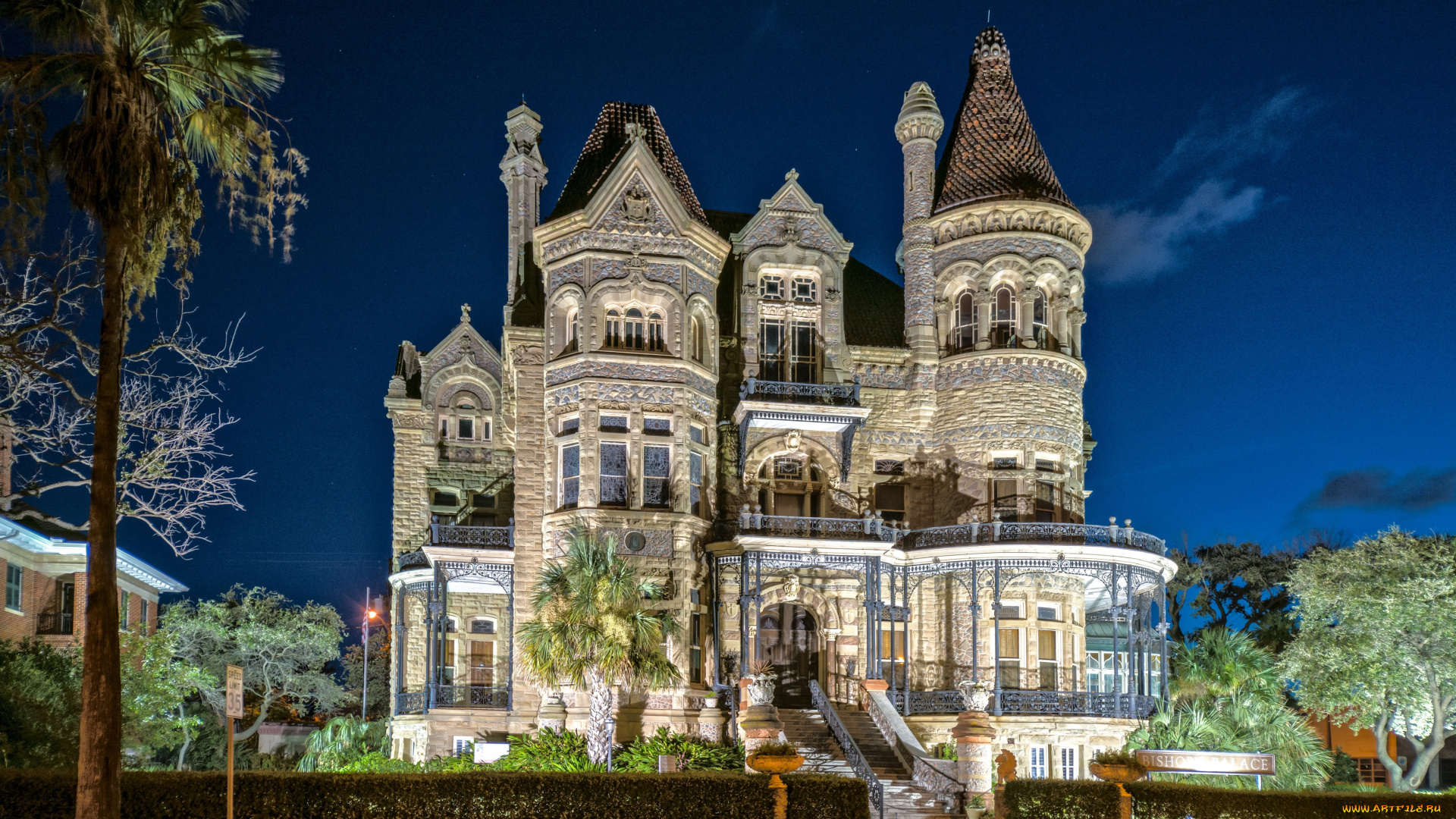 bishop`s, palace, in, galveston, texas, города, дворцы, замки, крепости, сша, техас, дворец