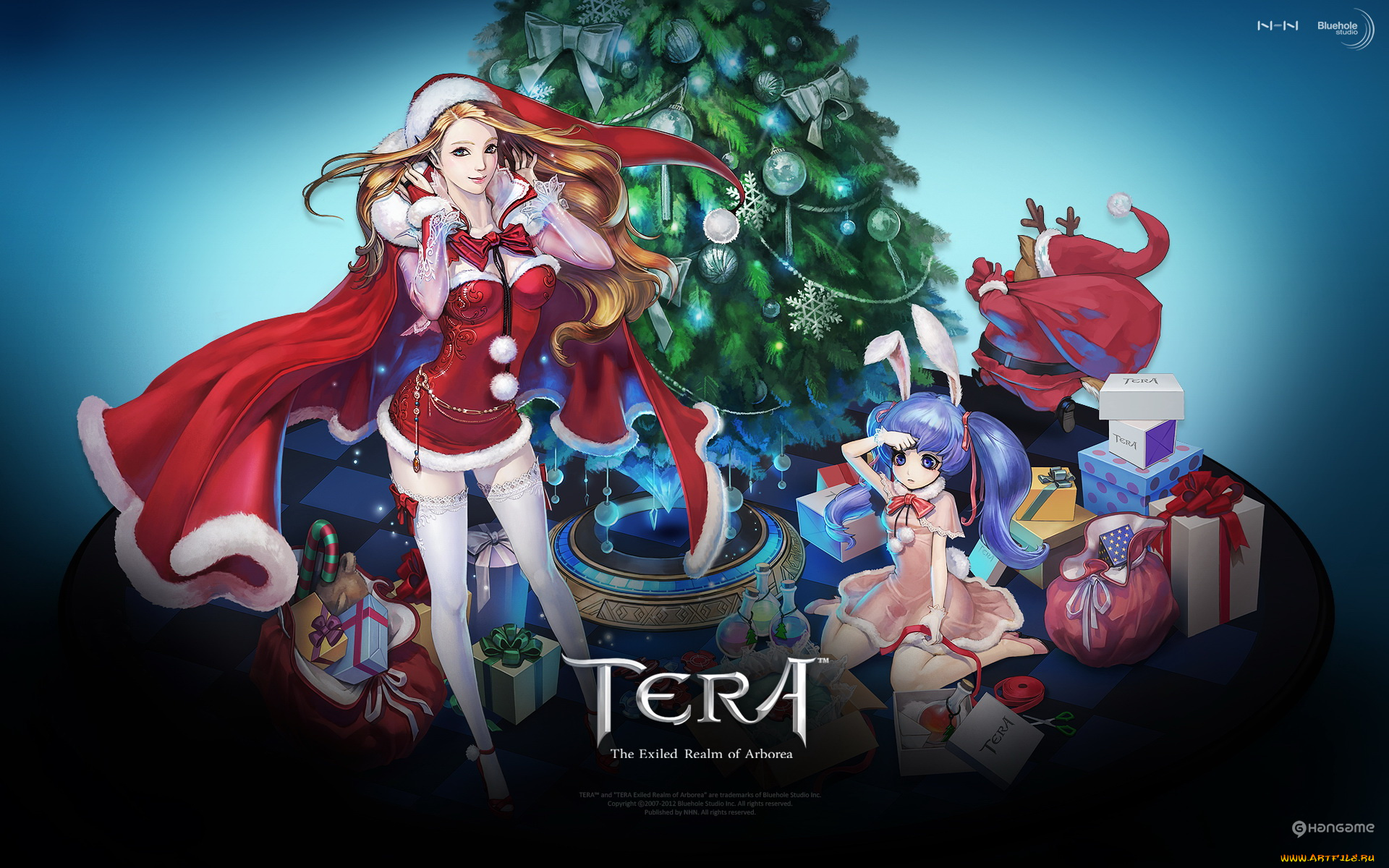 видео, игры, tera, the, exiled, realm, of, arborea, девушка, елка