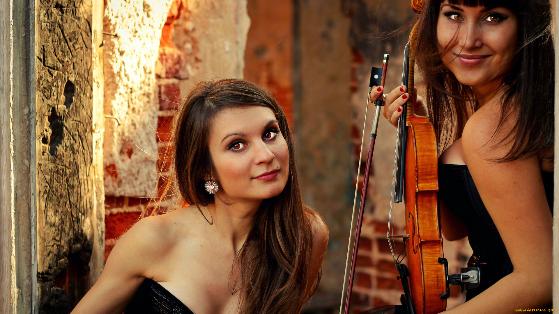 музыка, другое, девушки, скрипка