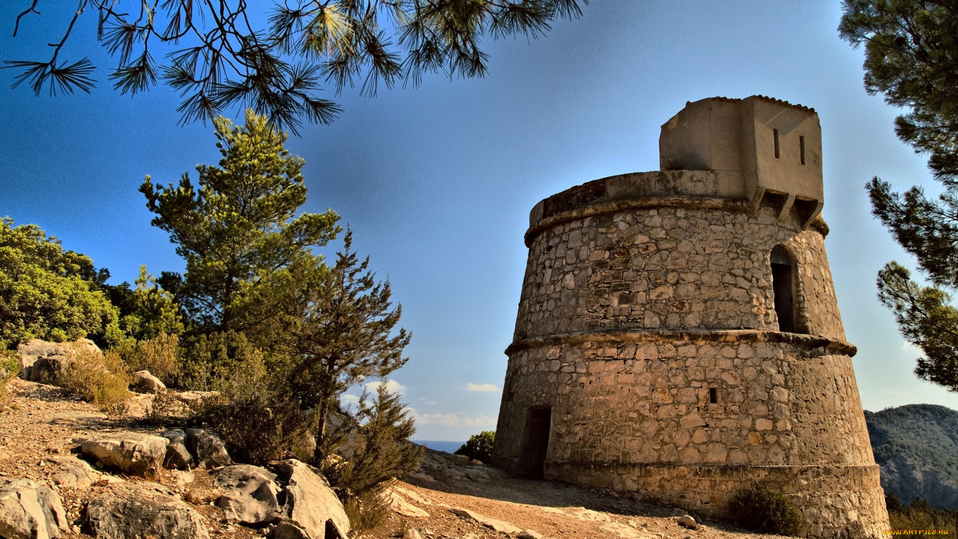 torre, des, molar, города, дворцы, замки, крепости, горы, склон, крепостная, башня, san, miguel, spain