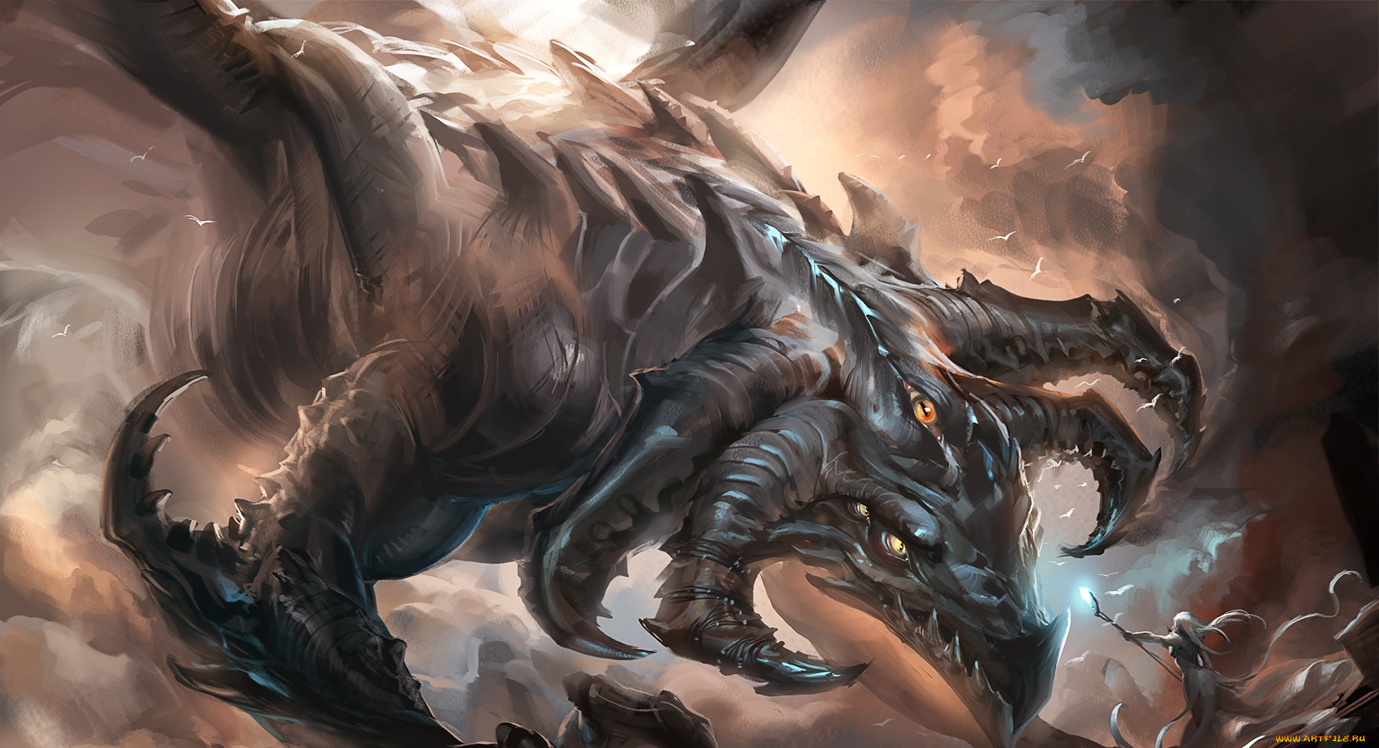 фэнтези, драконы, дракон