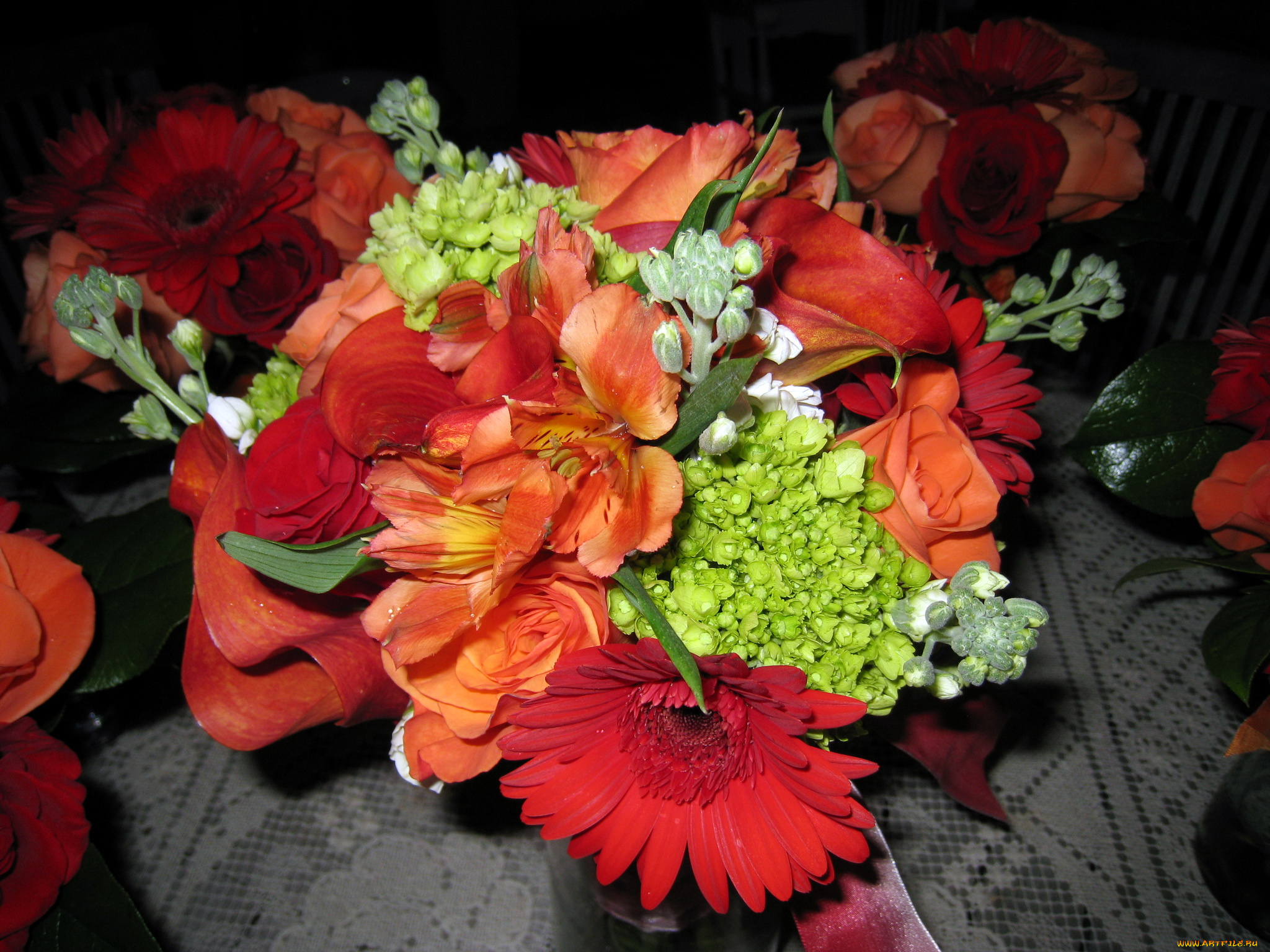 цветы, букеты, композиции, букет, герберы, альстромерии
