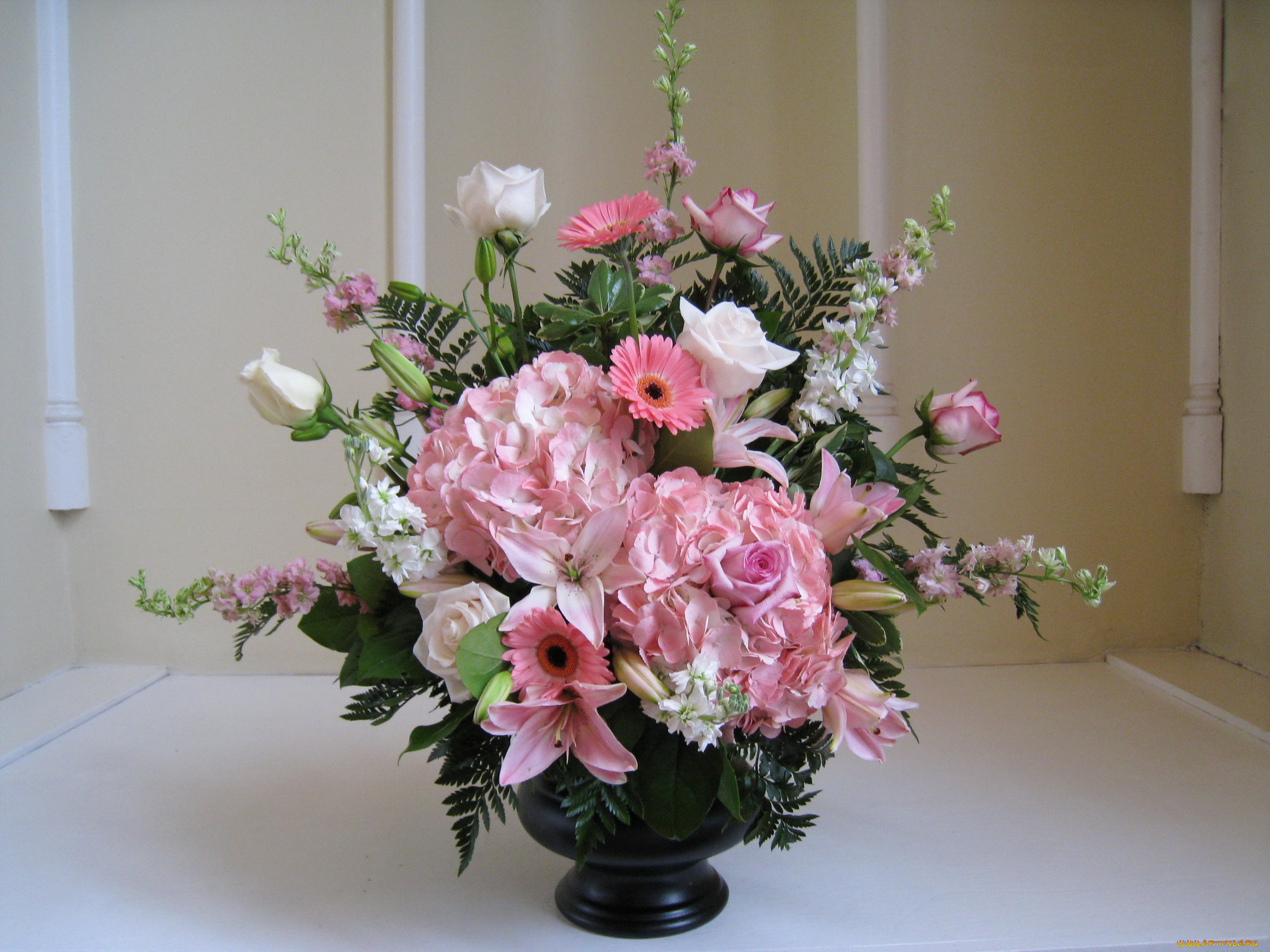 цветы, букеты, композиции, букет, герберы, розы, лилии