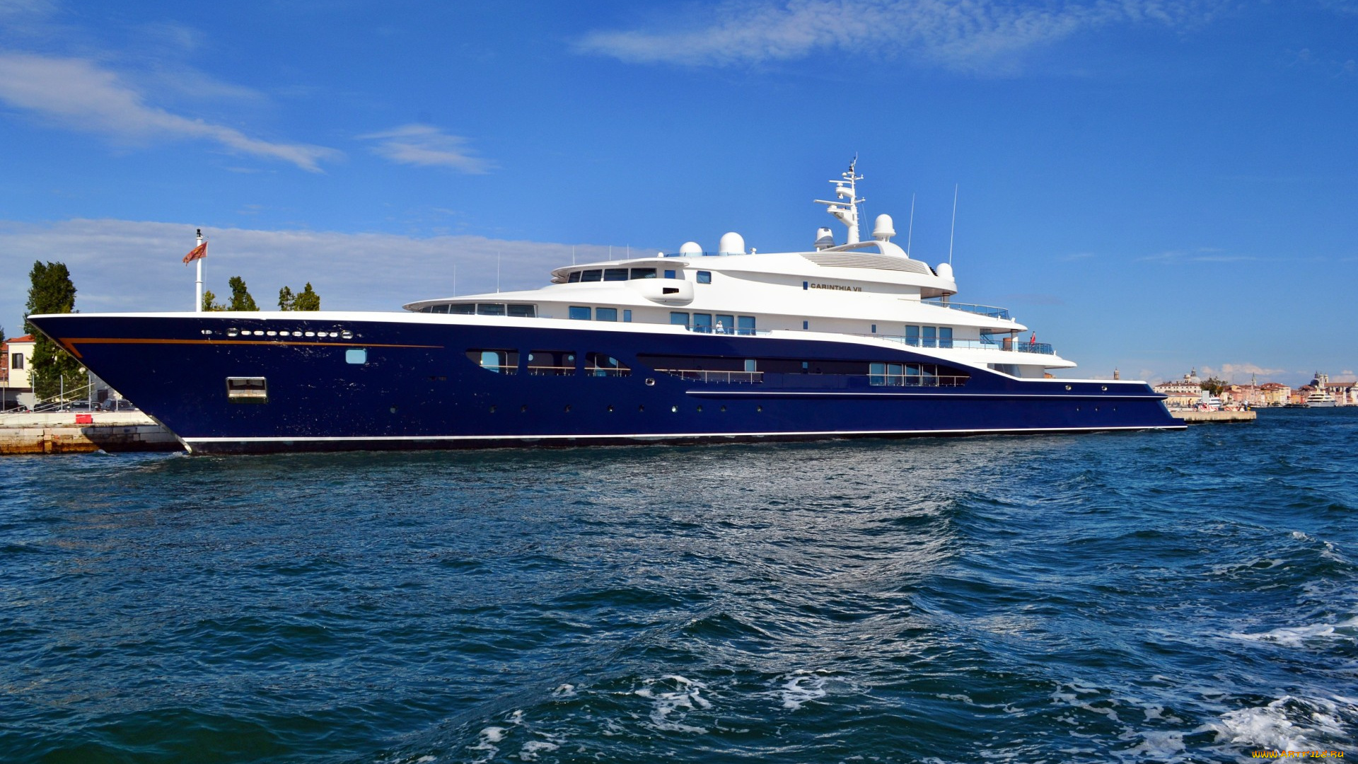 carinthia, vii, корабли, Яхты, яхта, причал, порт, венеция