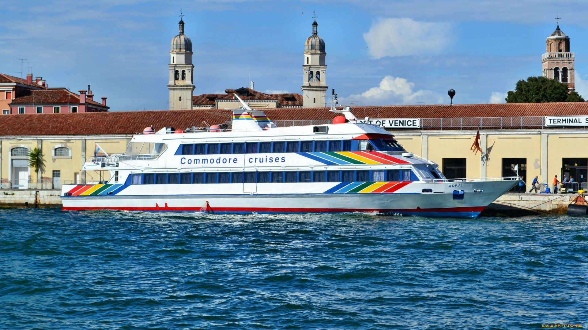 корабли, теплоходы, судно, прогулочное, венеция, гранд, канал