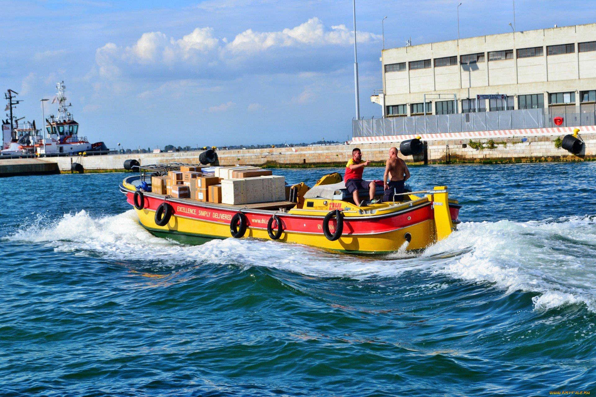 корабли, баркасы, , , буксиры, бот, моторный