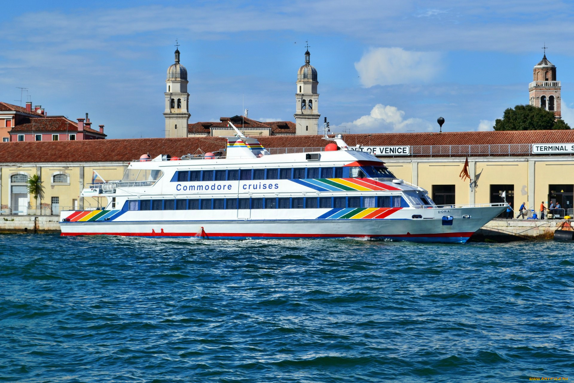 корабли, теплоходы, судно, прогулочное, венеция, гранд, канал