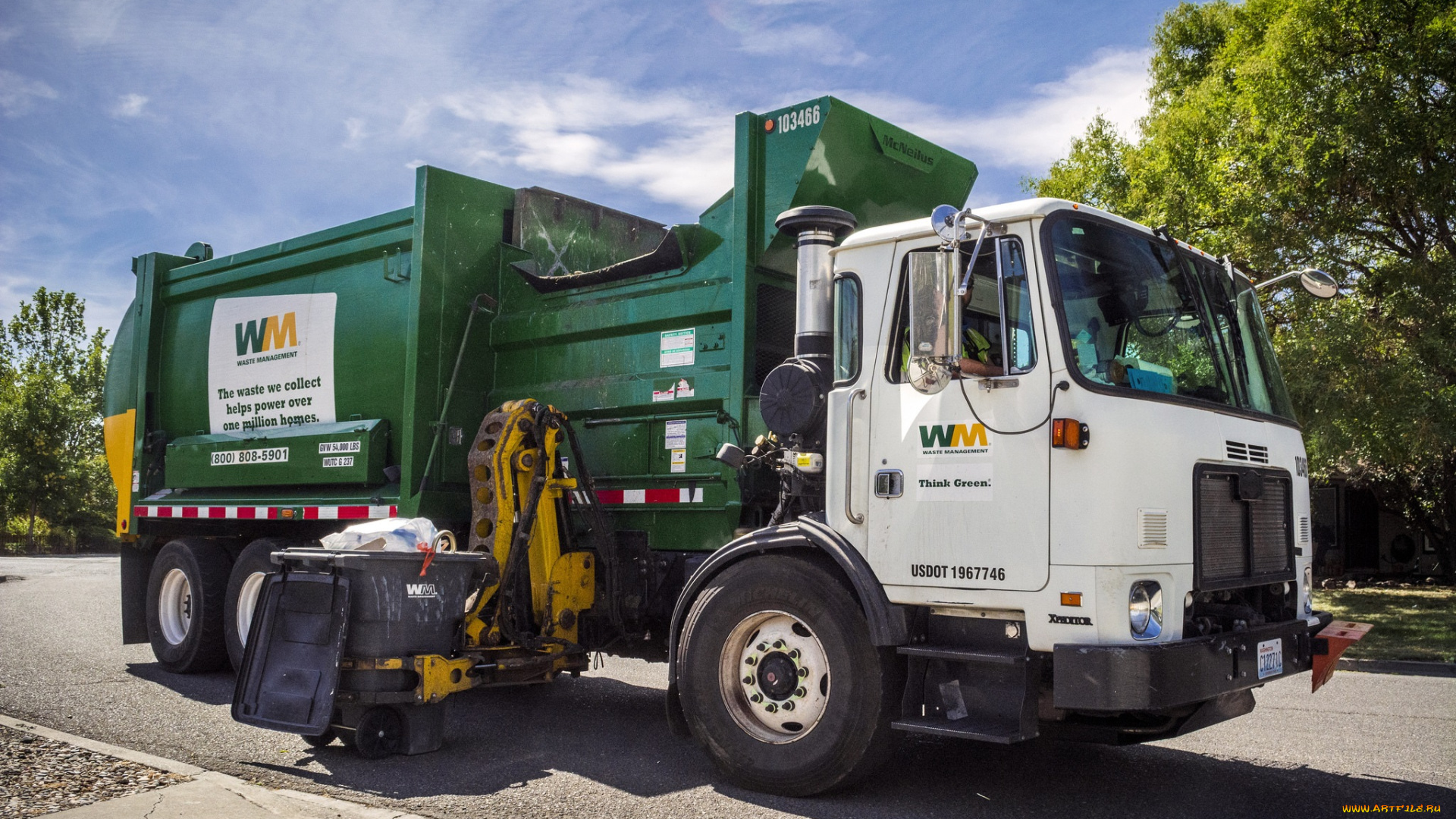 автомобили, мусоровозы, мусорщик