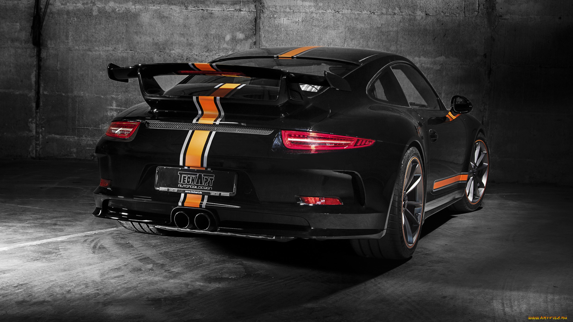 автомобили, porsche, 911, techart, 2014г, 991, gt3