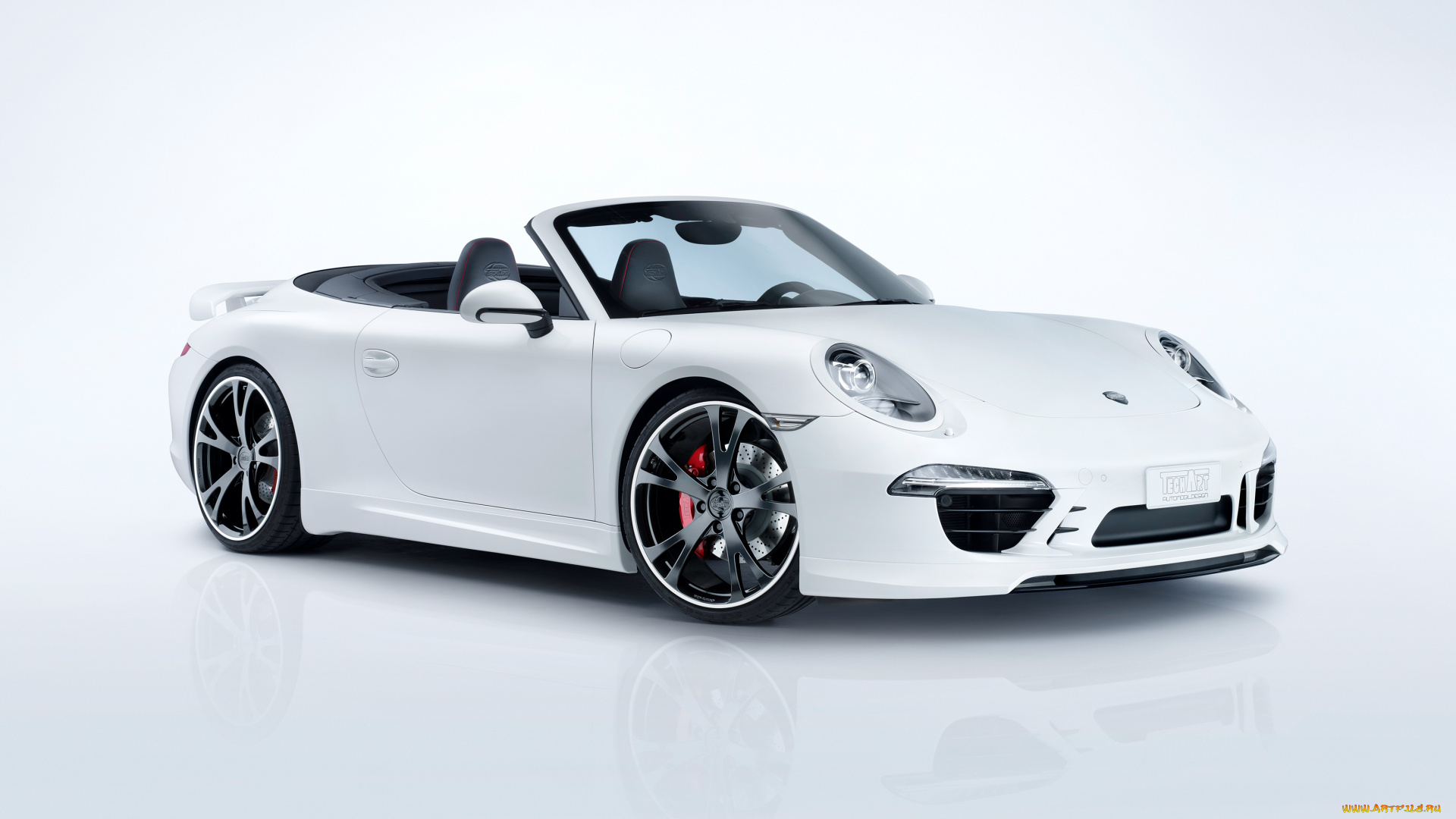 автомобили, porsche, 911, techart, светлый, carrera, s, 2012г, cabriolet, 991