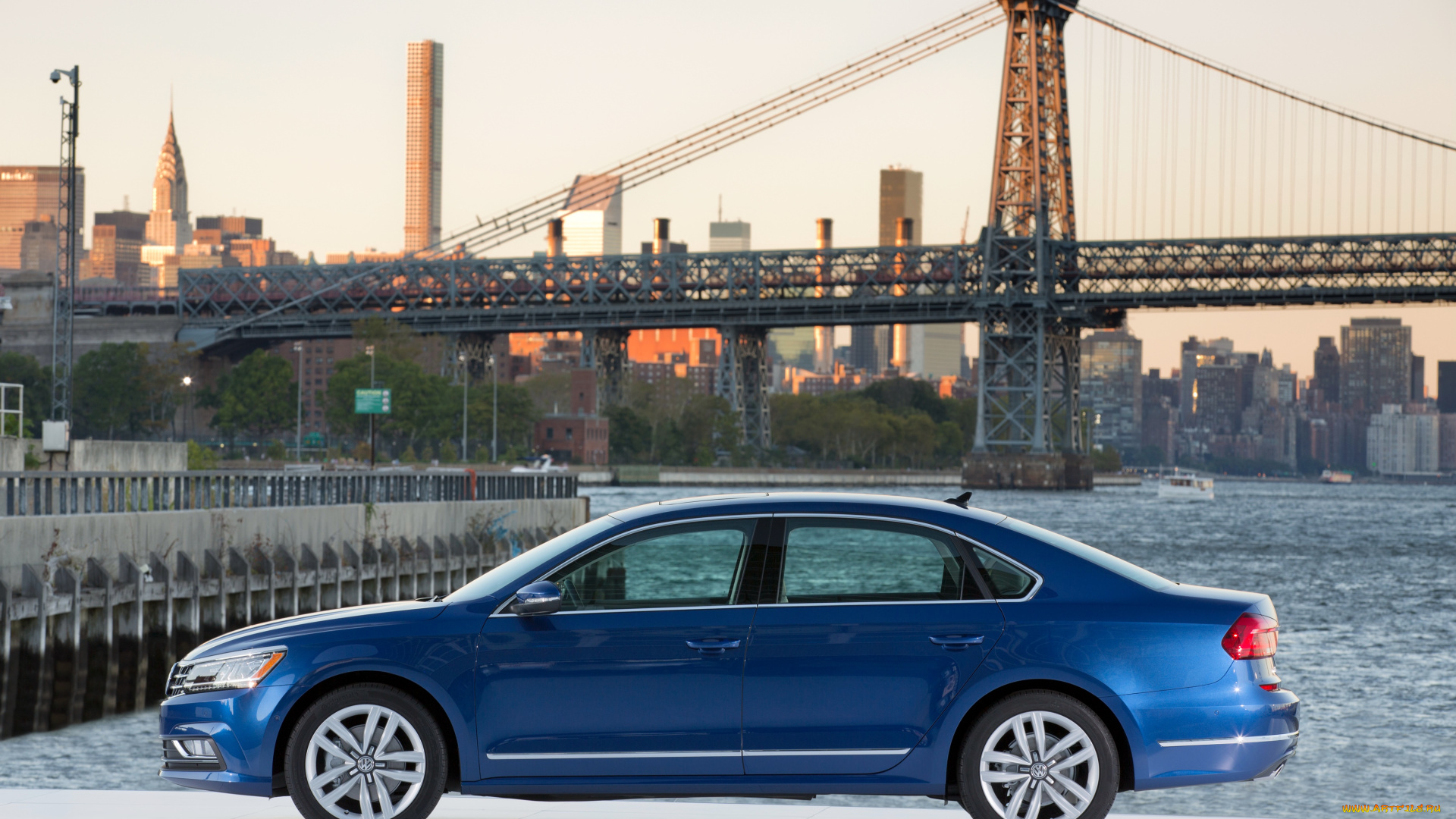 автомобили, volkswagen, nms, tdi, passat, синий, 2016г