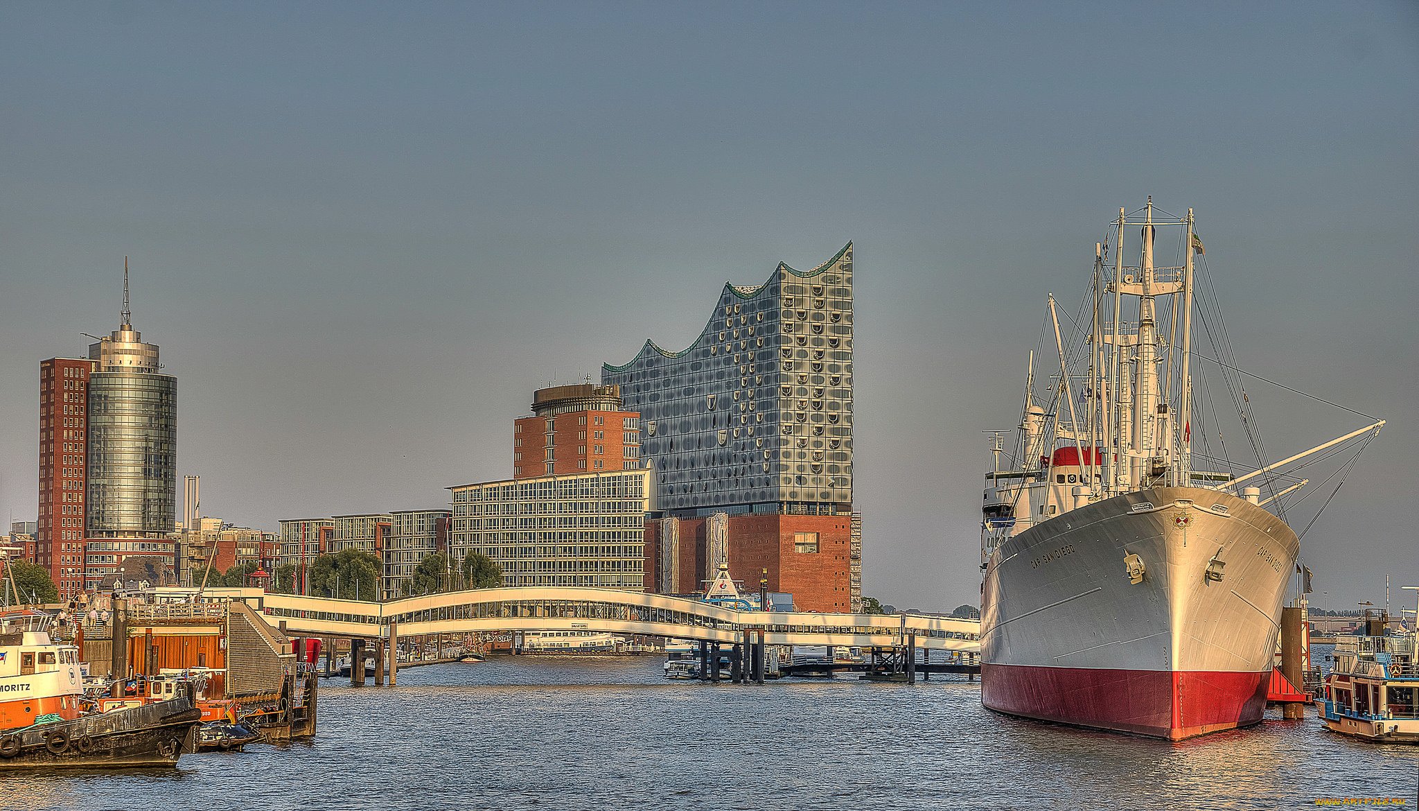 elbphilharmonie, корабли, порты, , , причалы, суда, причалы, порт, гавань