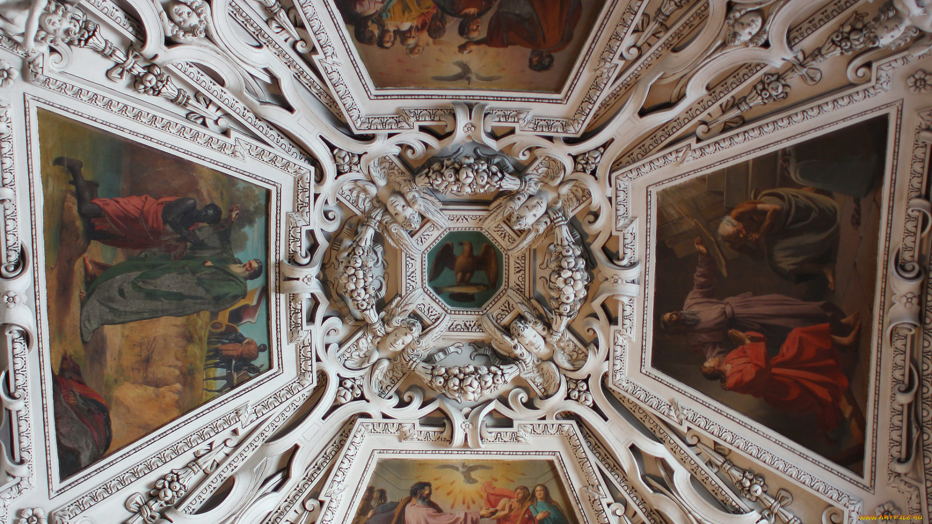 интерьер, убранство, , роспись, храма, картины