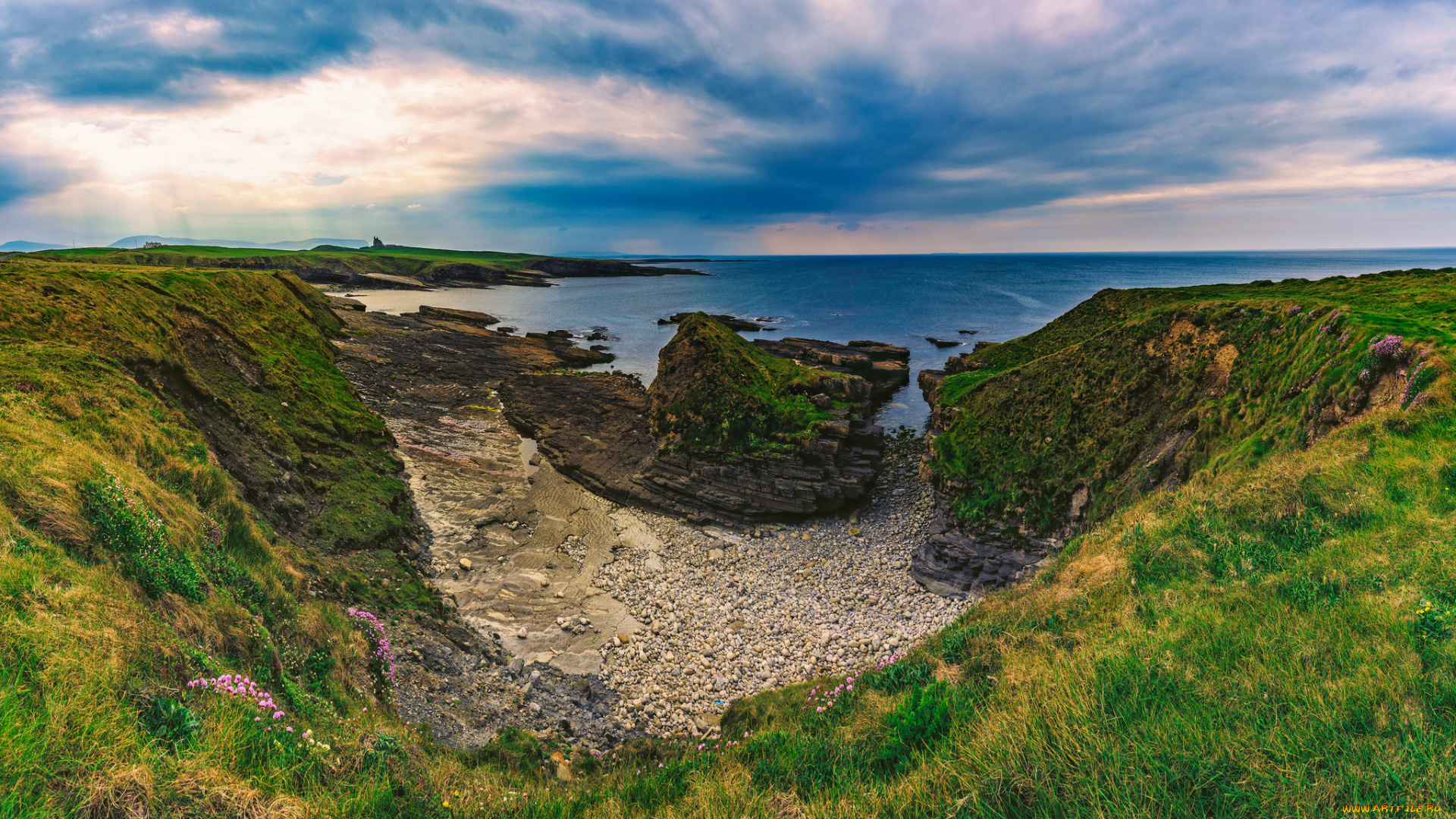 природа, побережье, берег, море