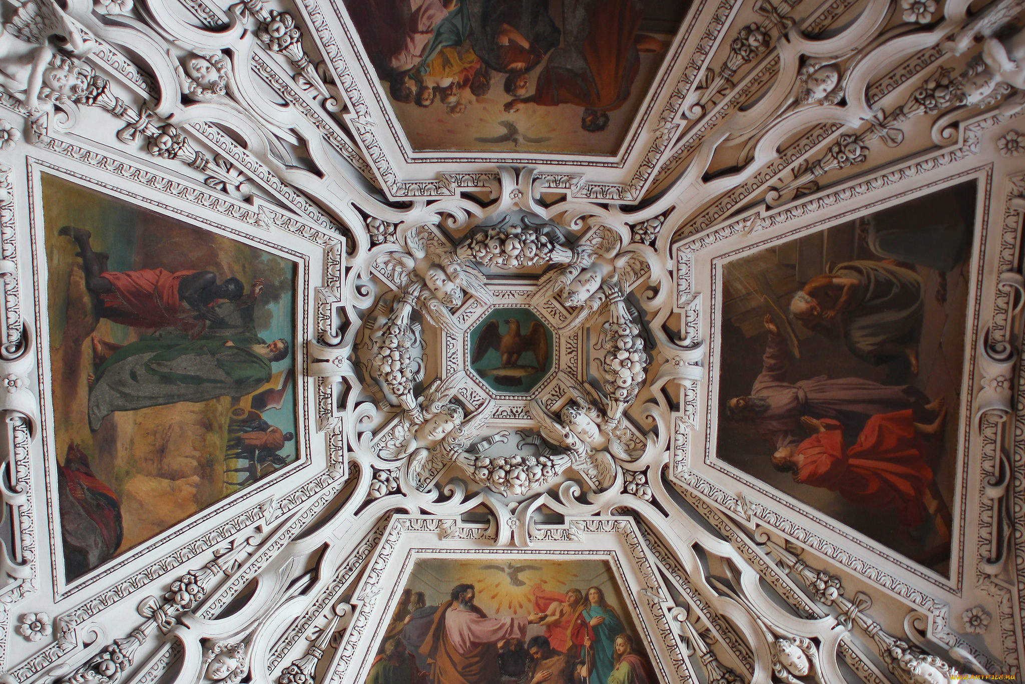 интерьер, убранство, , роспись, храма, картины