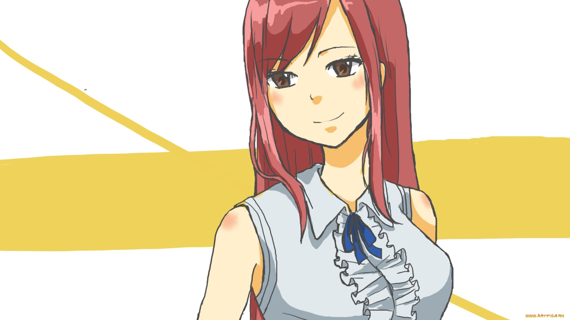 аниме, fairy, tail, erza, scarlet