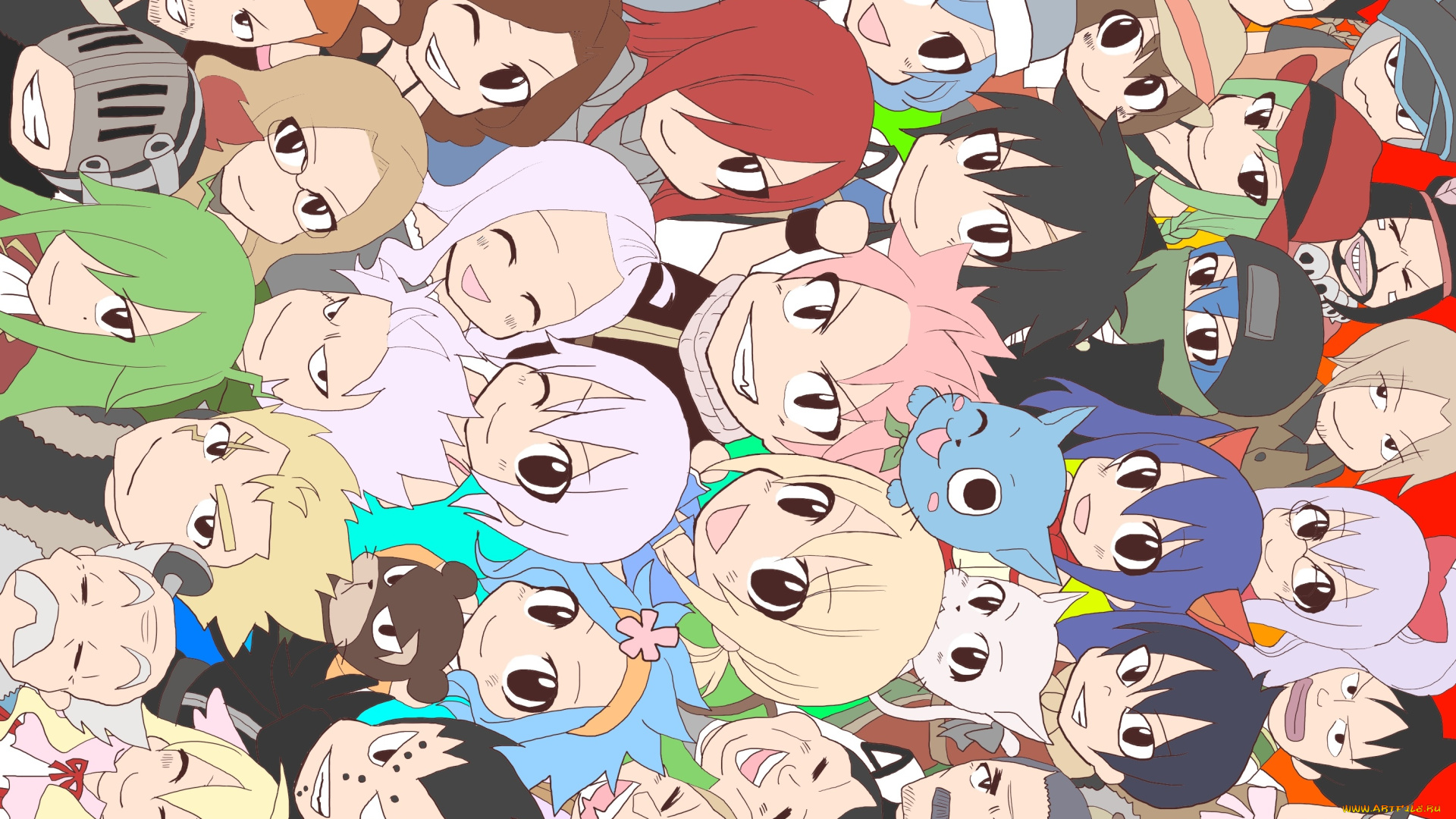 аниме, fairy, tail, хвост, феи