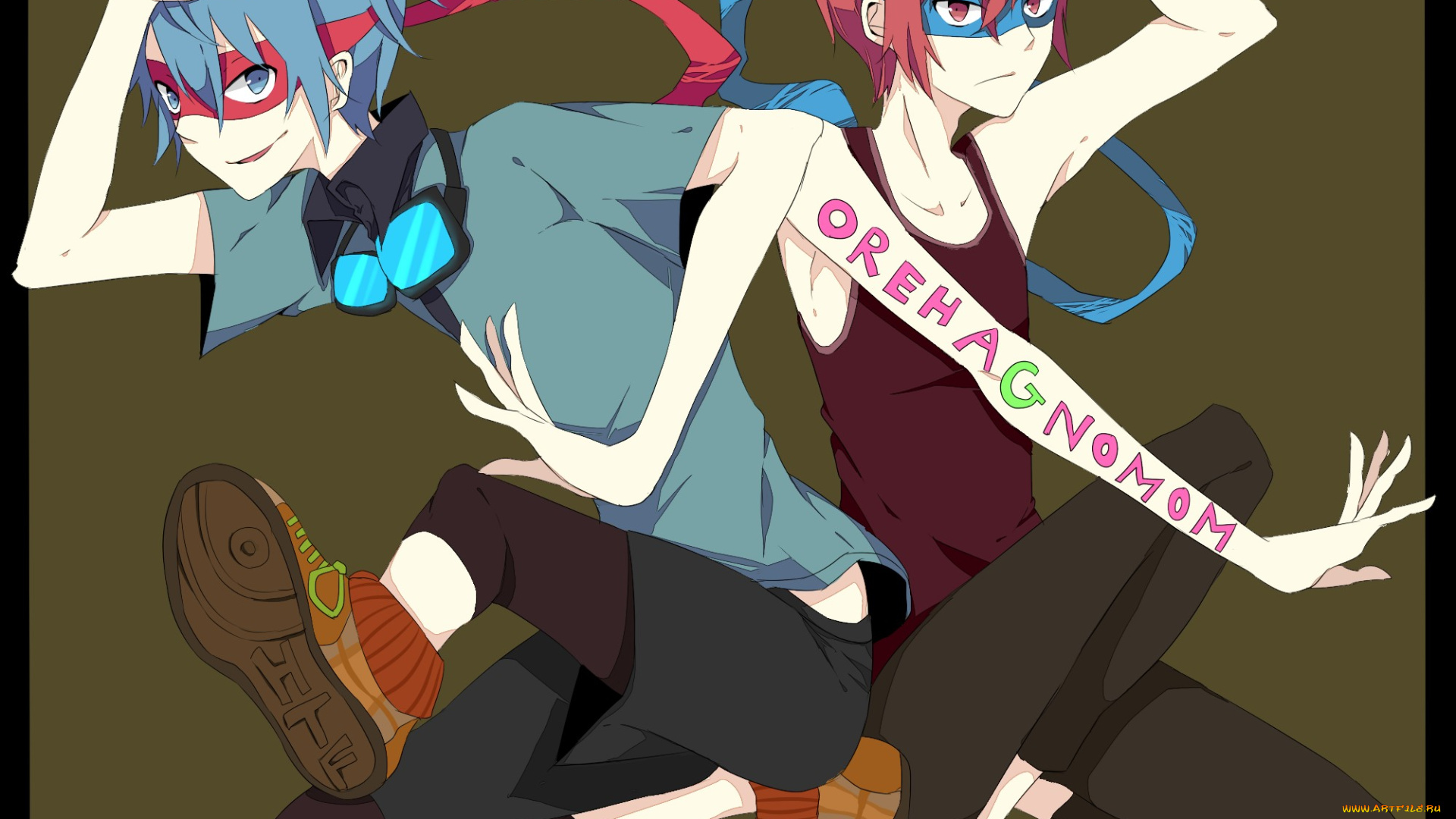 аниме, happy, tree, friends, счастливые, лесные, друзья