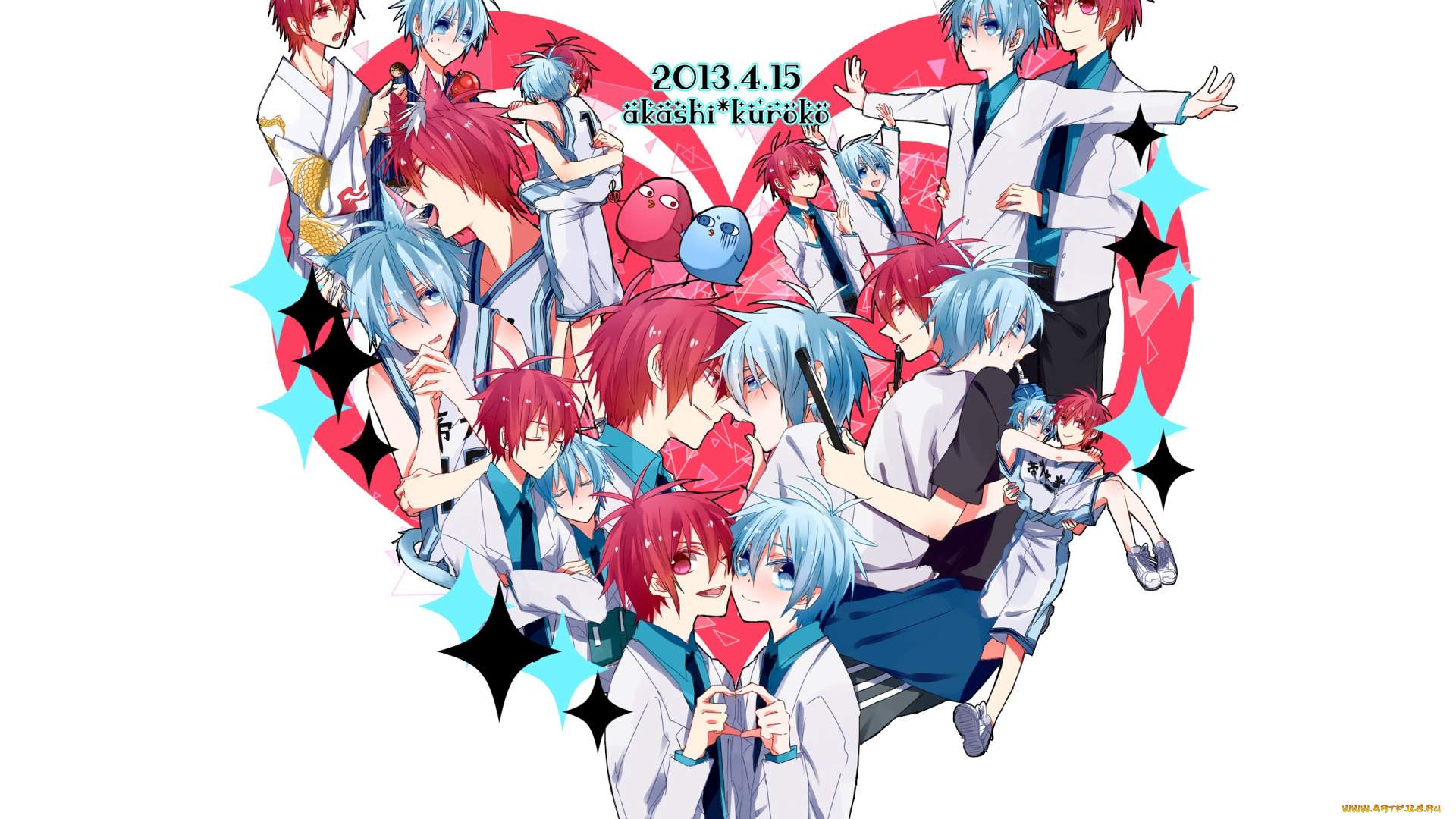 аниме, kuroko, no, baske, баскетбол