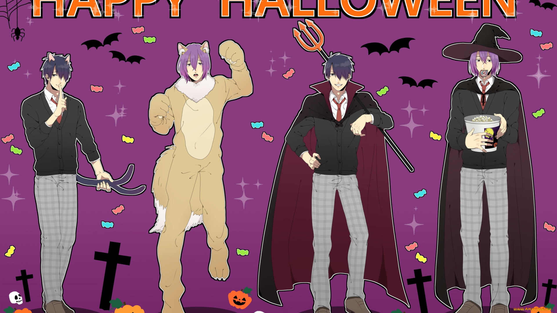 аниме, kuroko, no, baske, баскетбол