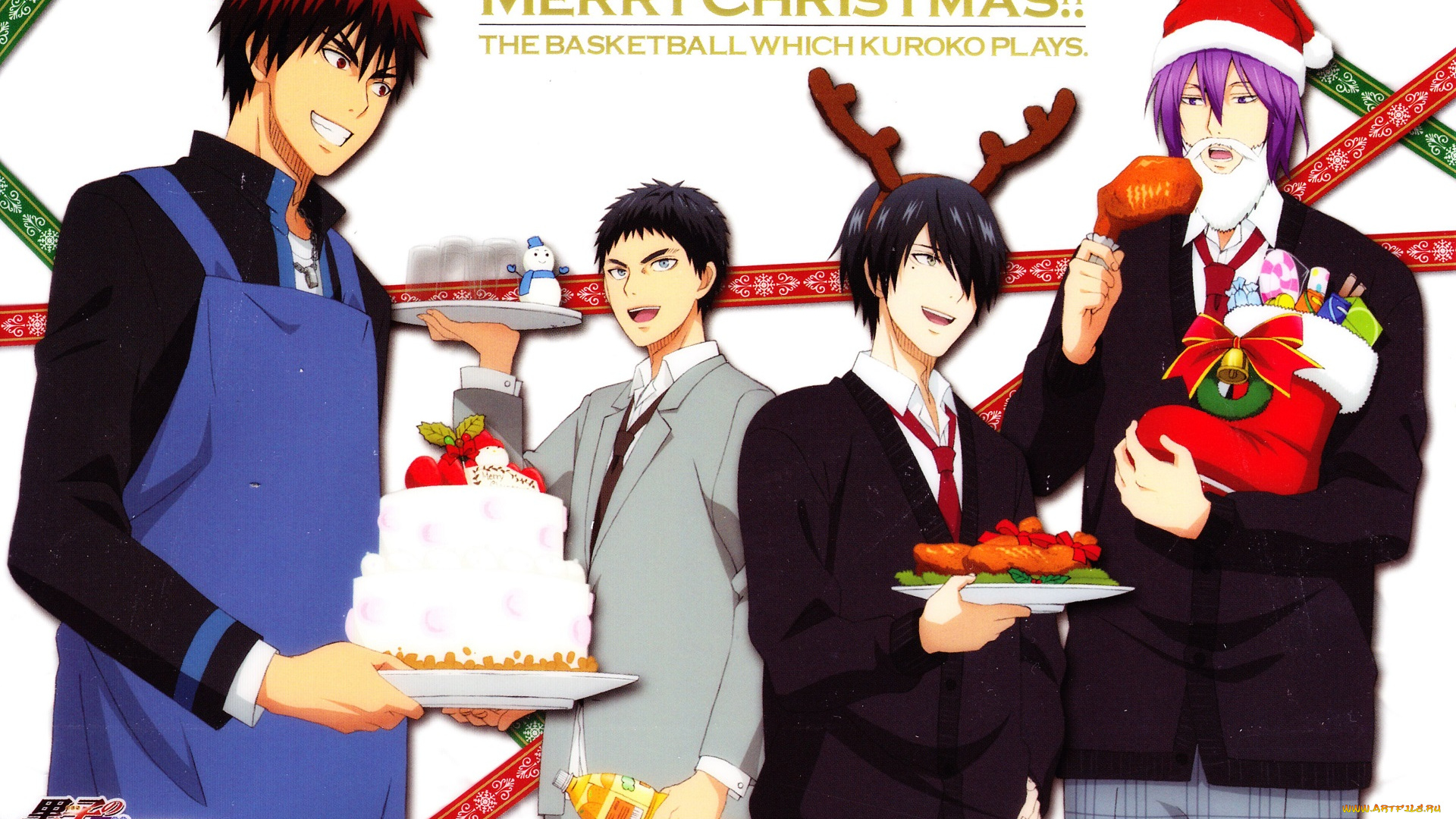 аниме, kuroko, no, baske, баскетбол