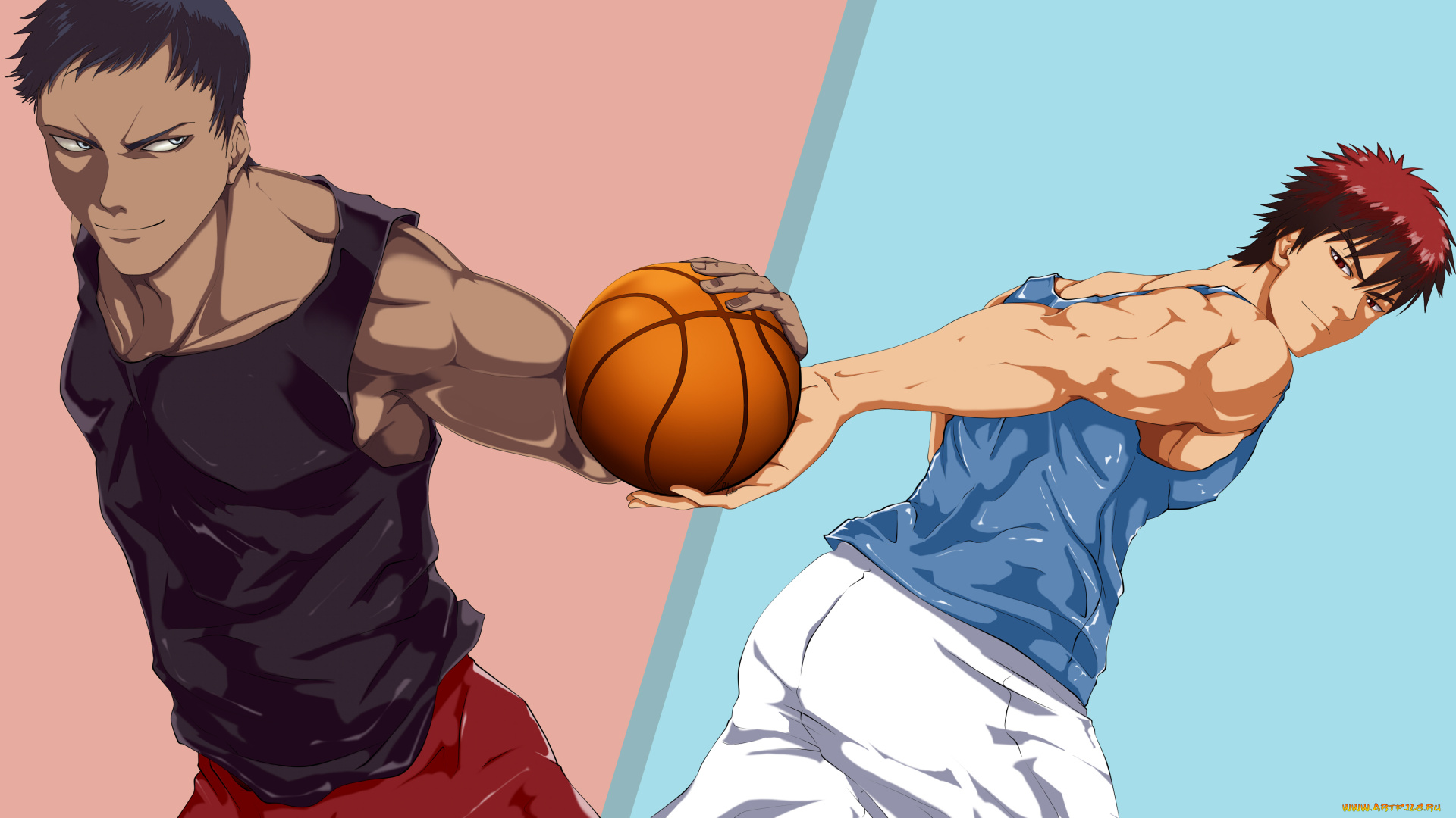 аниме, kuroko, no, baske, баскетбол