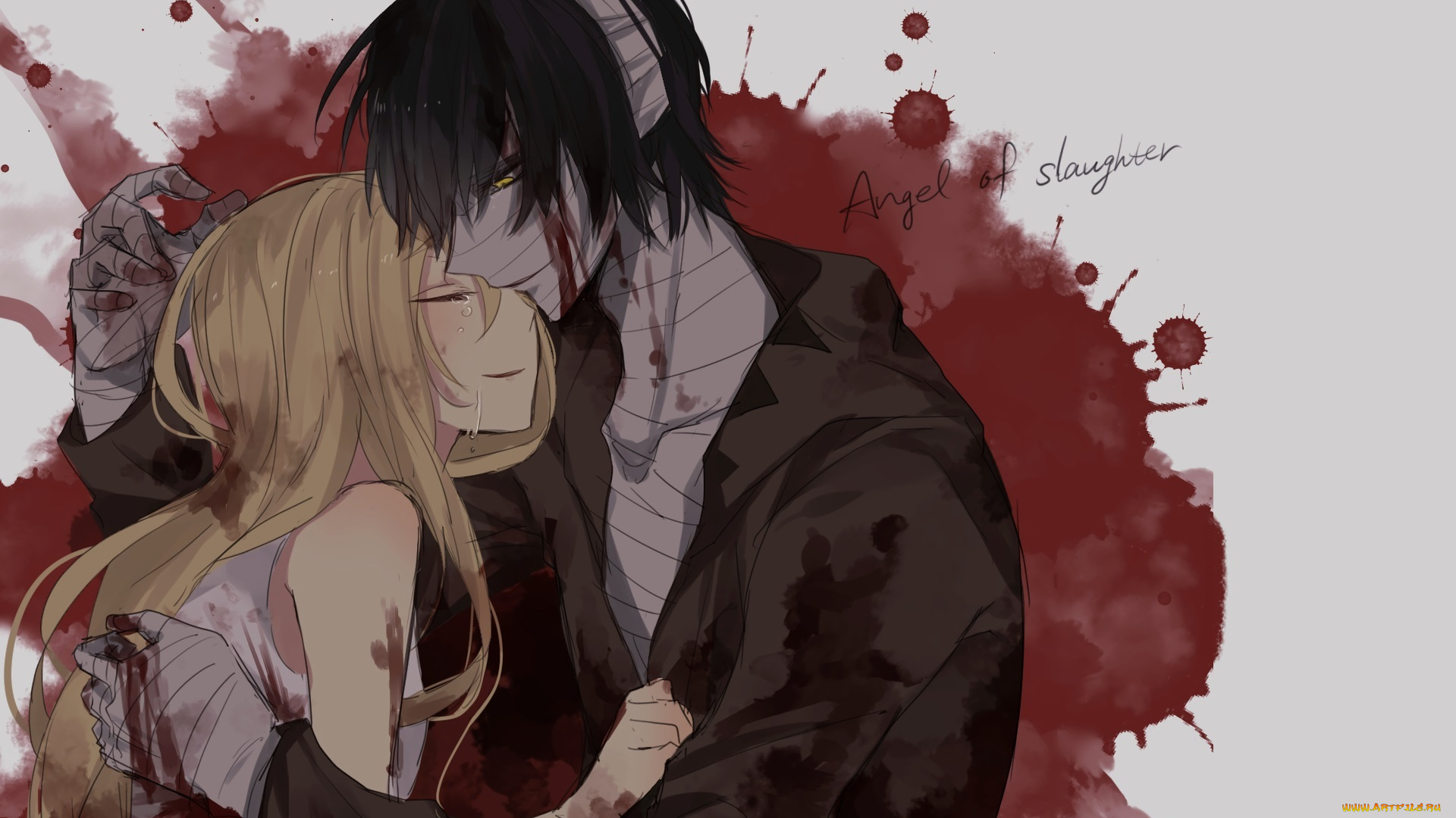 аниме, satsuriku, no, tenshi, satsuriku, no, tenshi