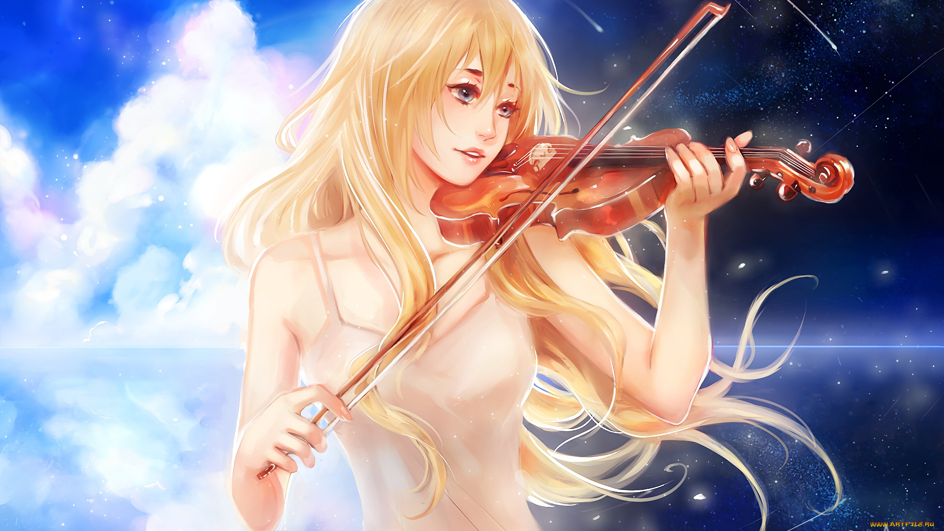 аниме, shigatsu, wa, kimi, no, uso, твоя, апрельская, ложь