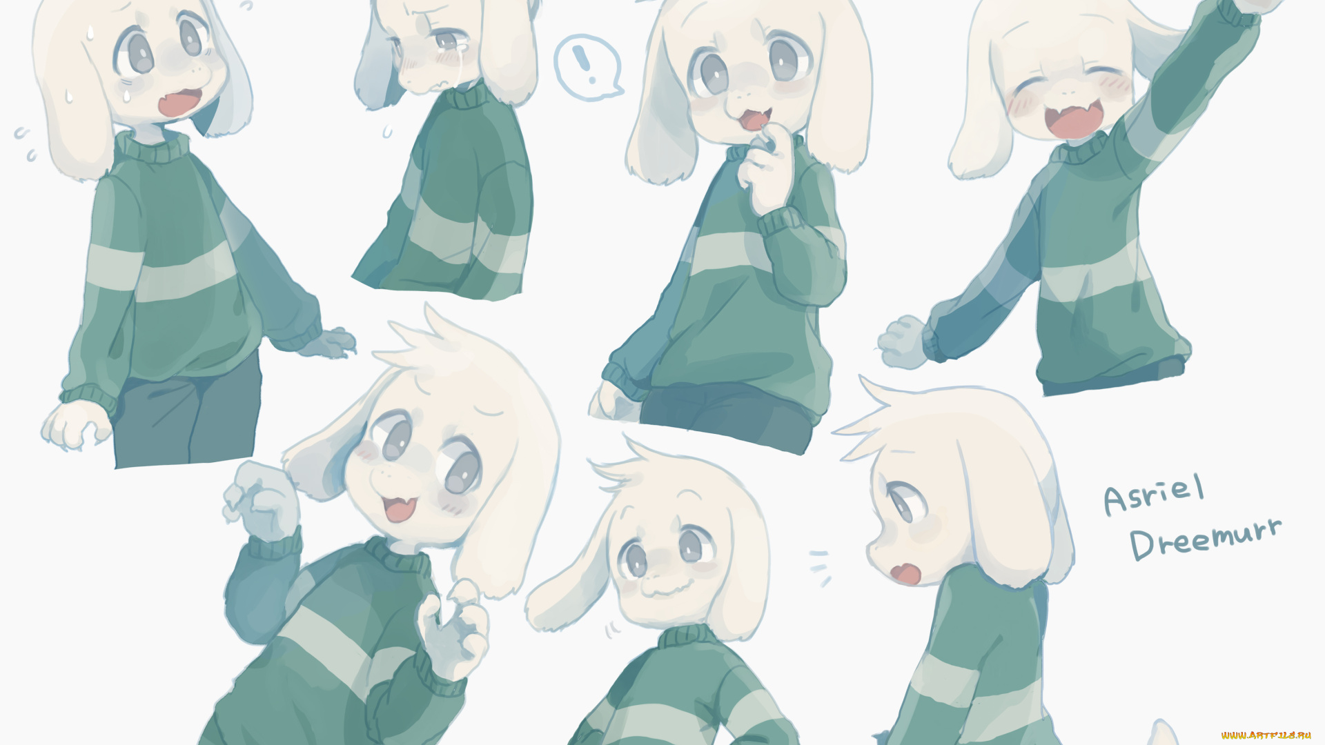 аниме, undertale, asriel, dreemurr