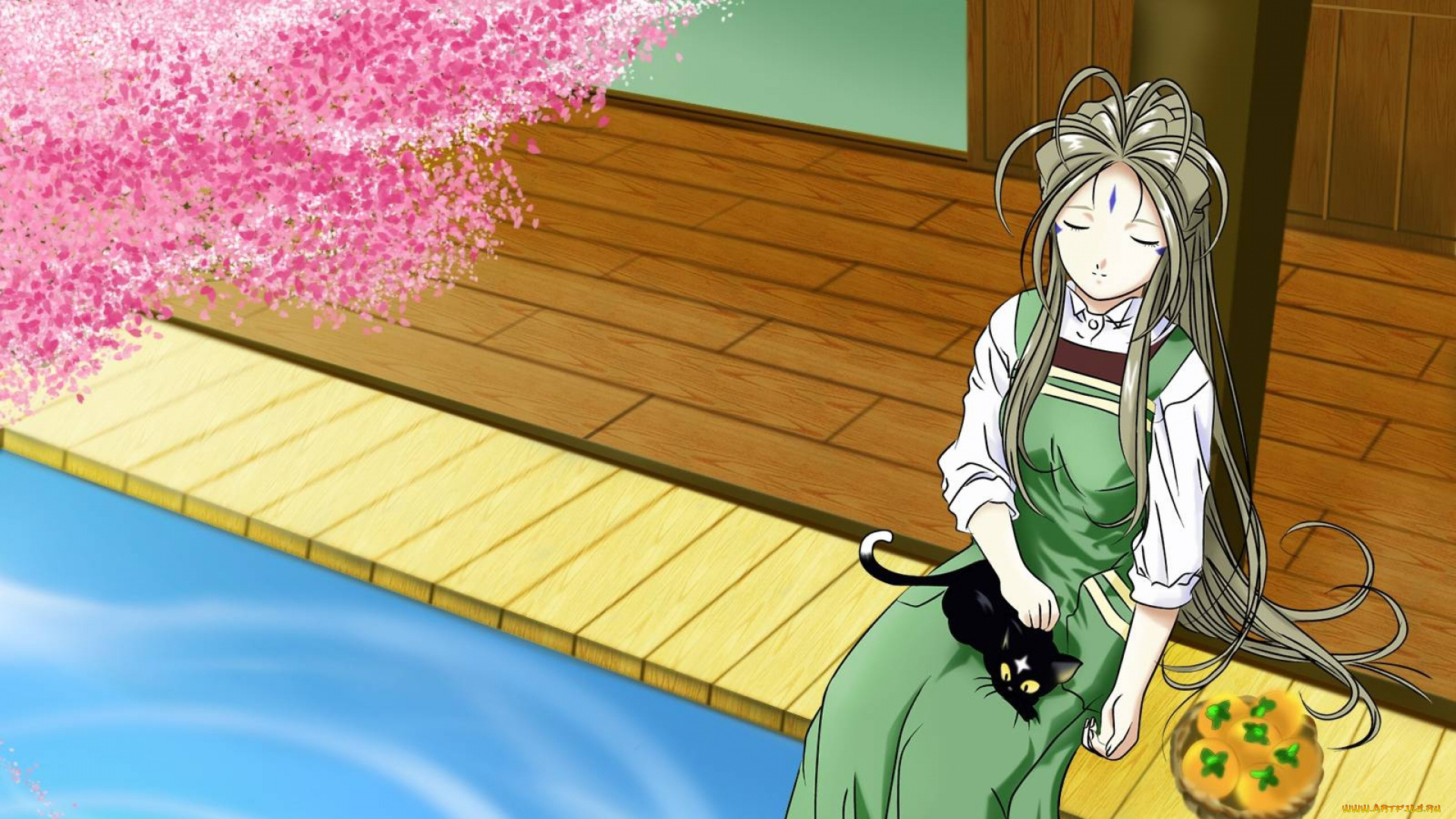 аниме, животные, , существа, девушка