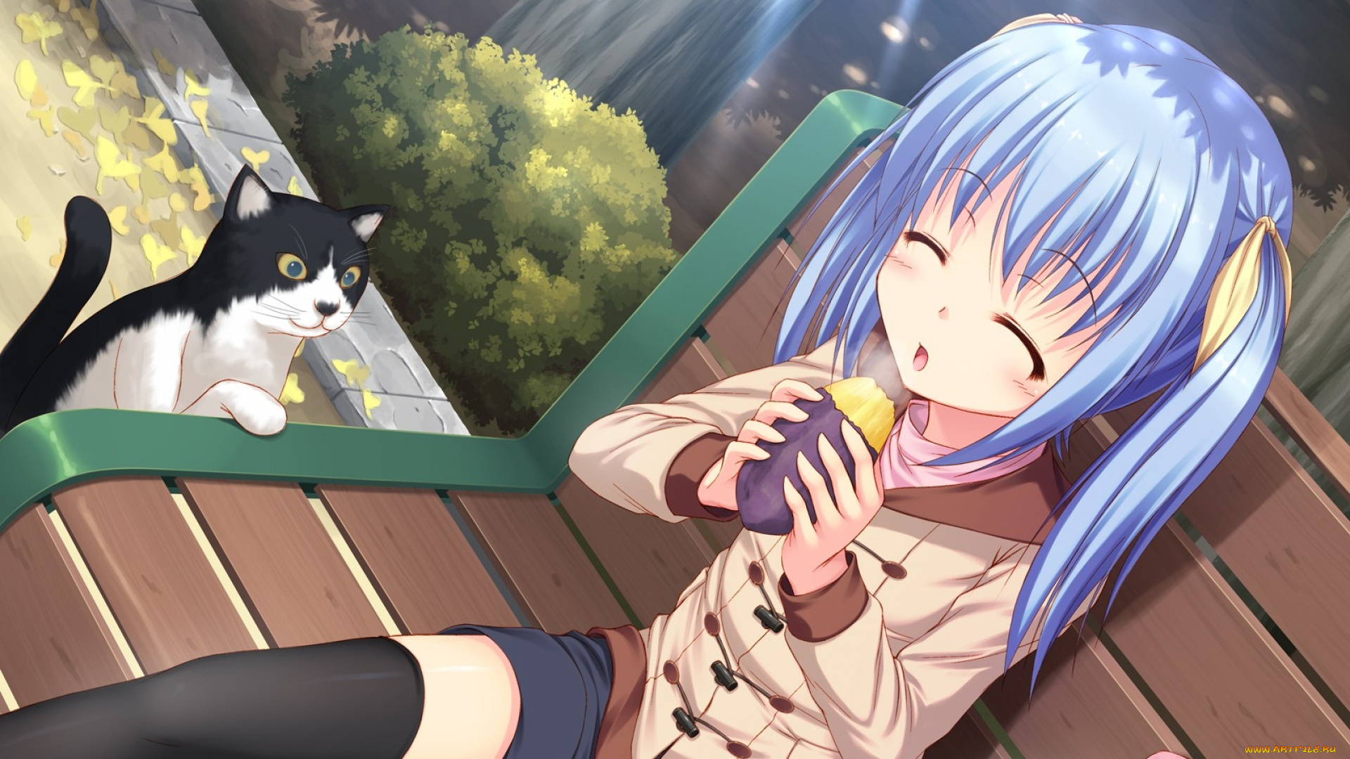 аниме, животные, , существа, девушка