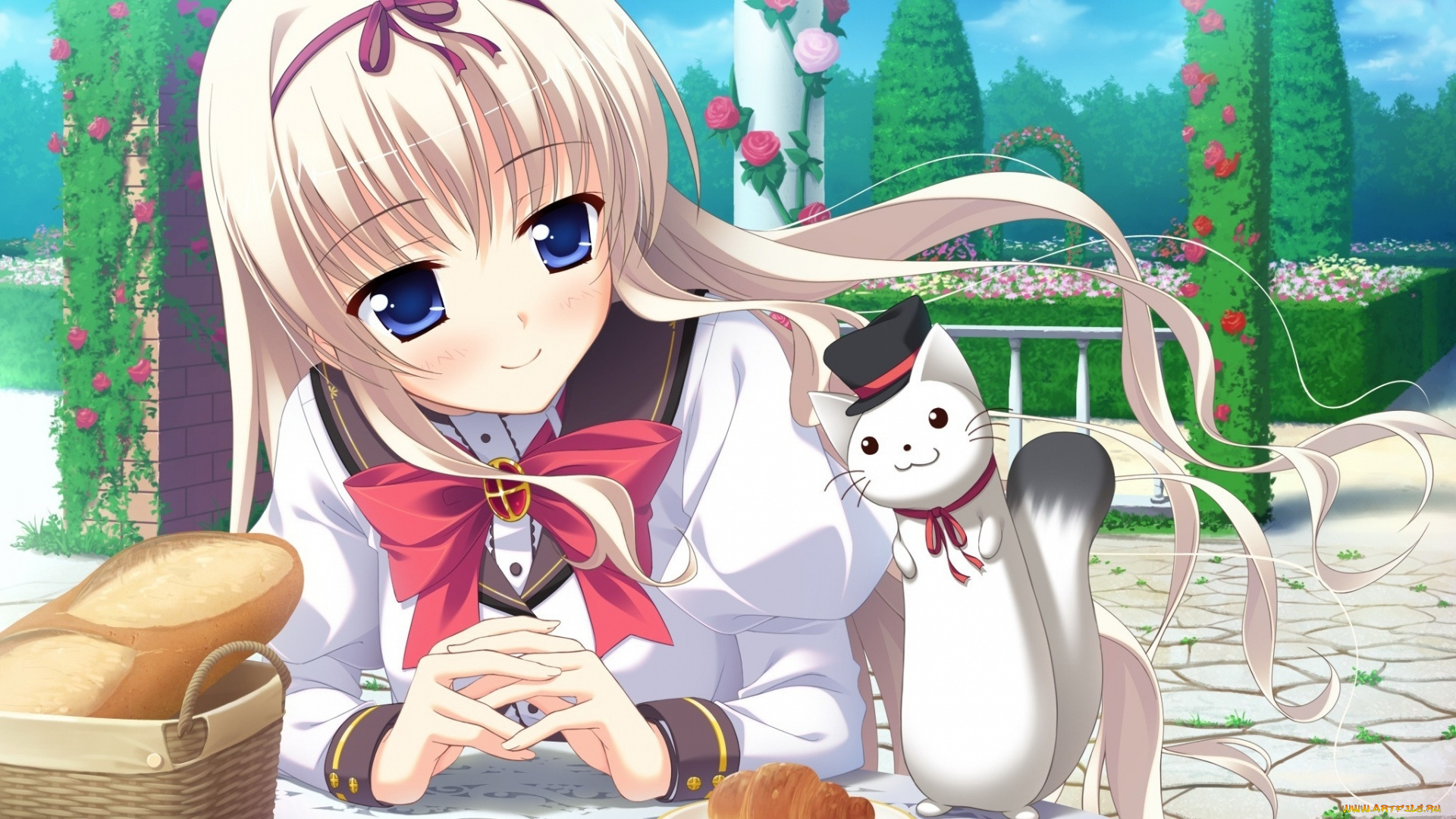 аниме, животные, , существа, девушка