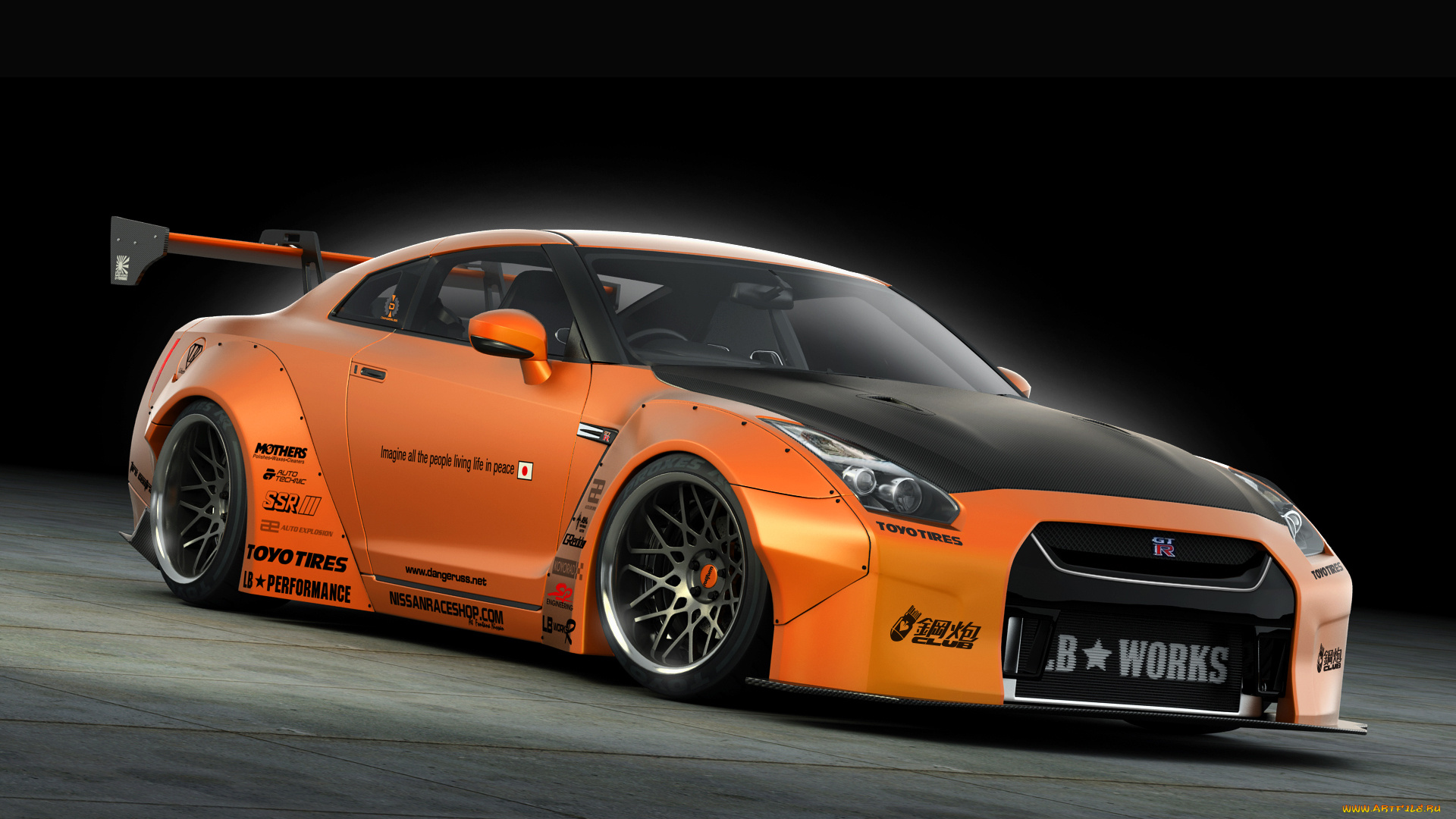 автомобили, 3д, nissan