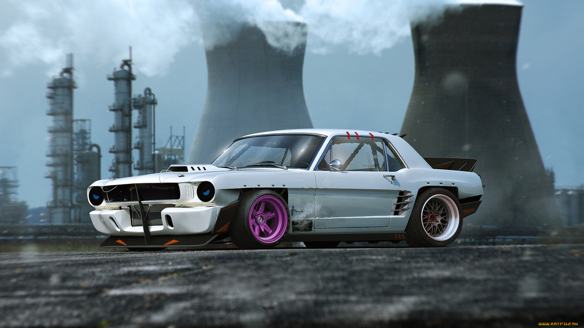 автомобили, виртуальный, тюнинг, mustang