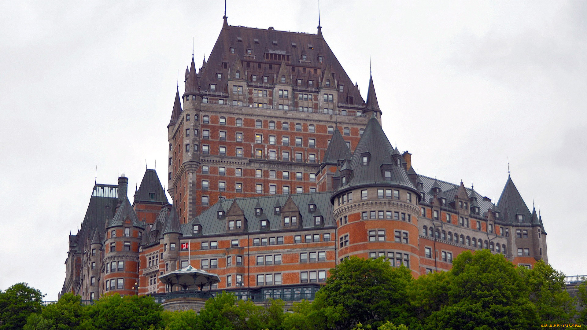 chateau, frontenac, города, квебек, , канада, chateau, frontenac