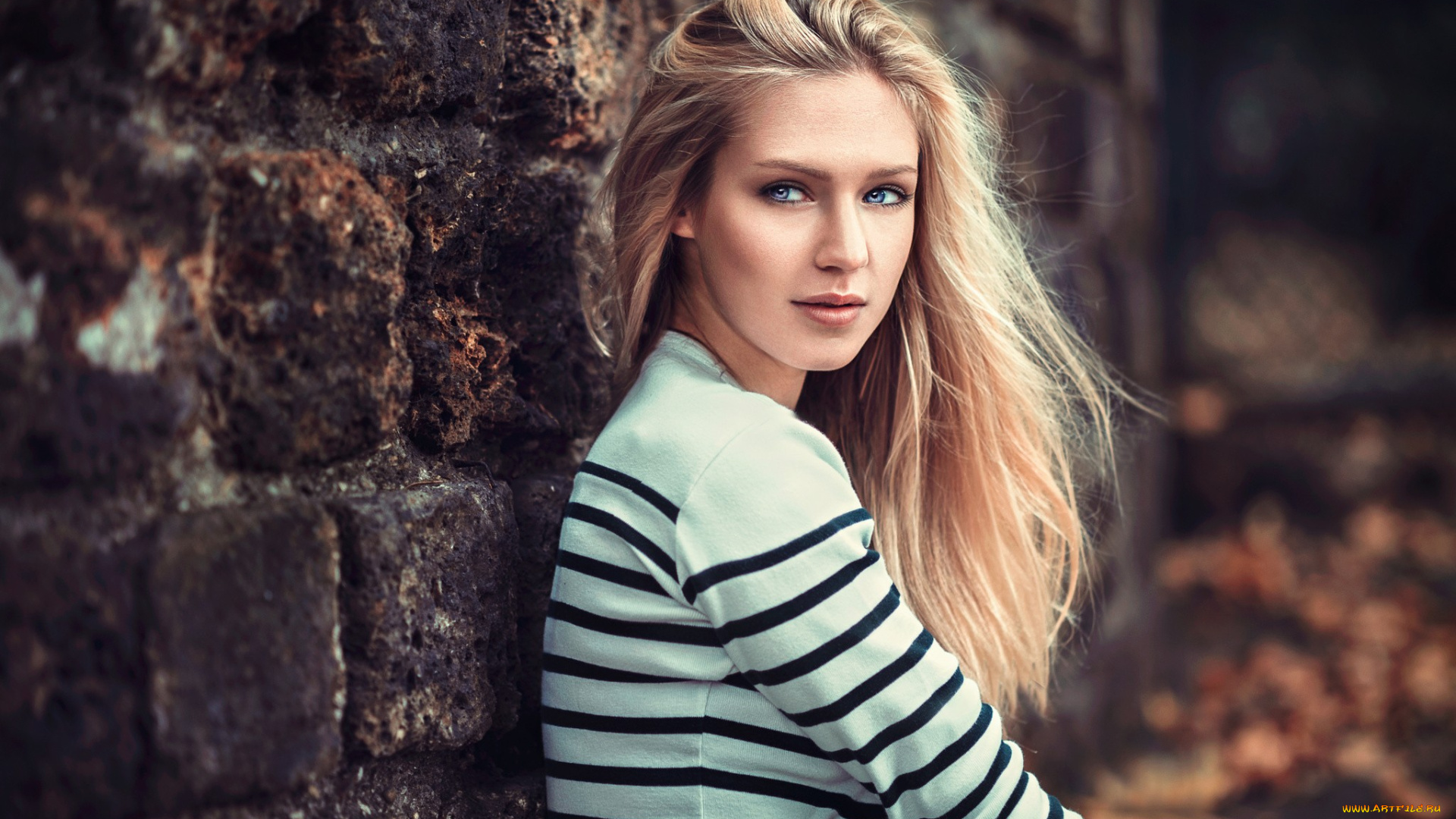 девушки, eva, mikulski, стена, свитер, блондинка, ева, микульски, модель