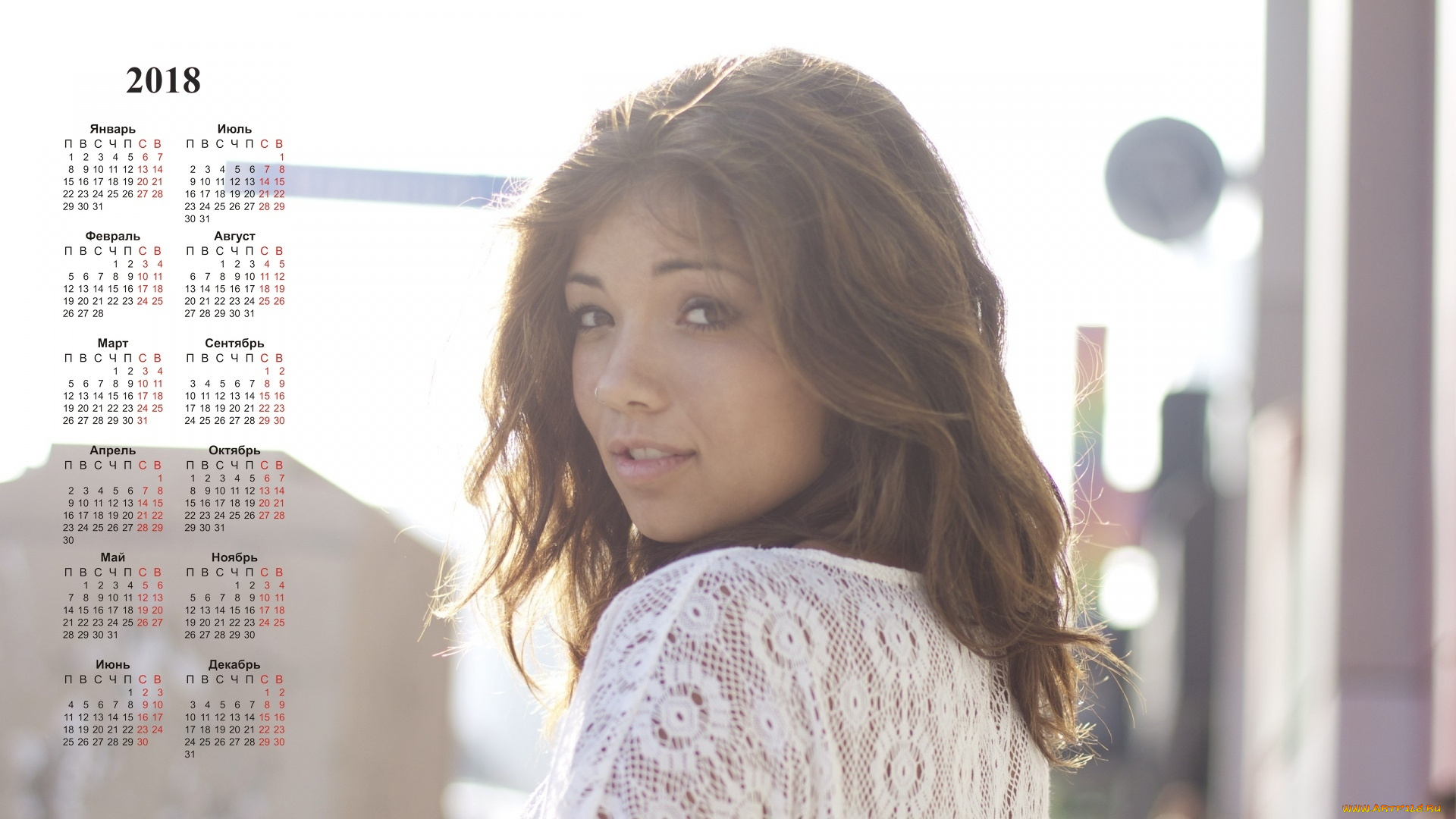 календари, девушки, взгляд