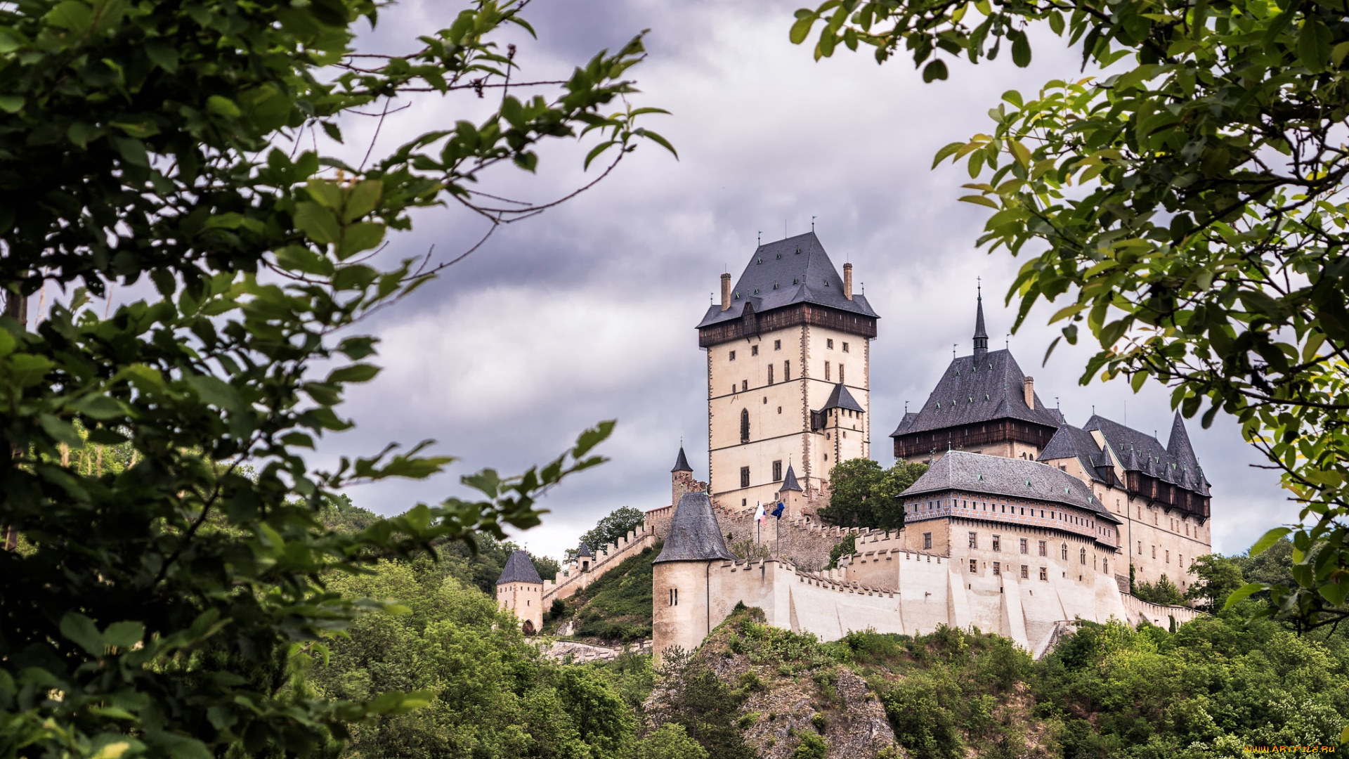 karlstejn, castle, , czech, republic, города, замки, Чехии, замок