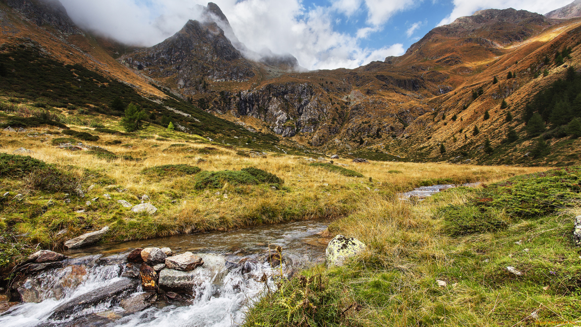 природа, горы, простор