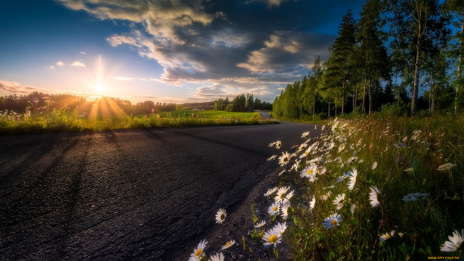 природа, восходы, закаты, простор